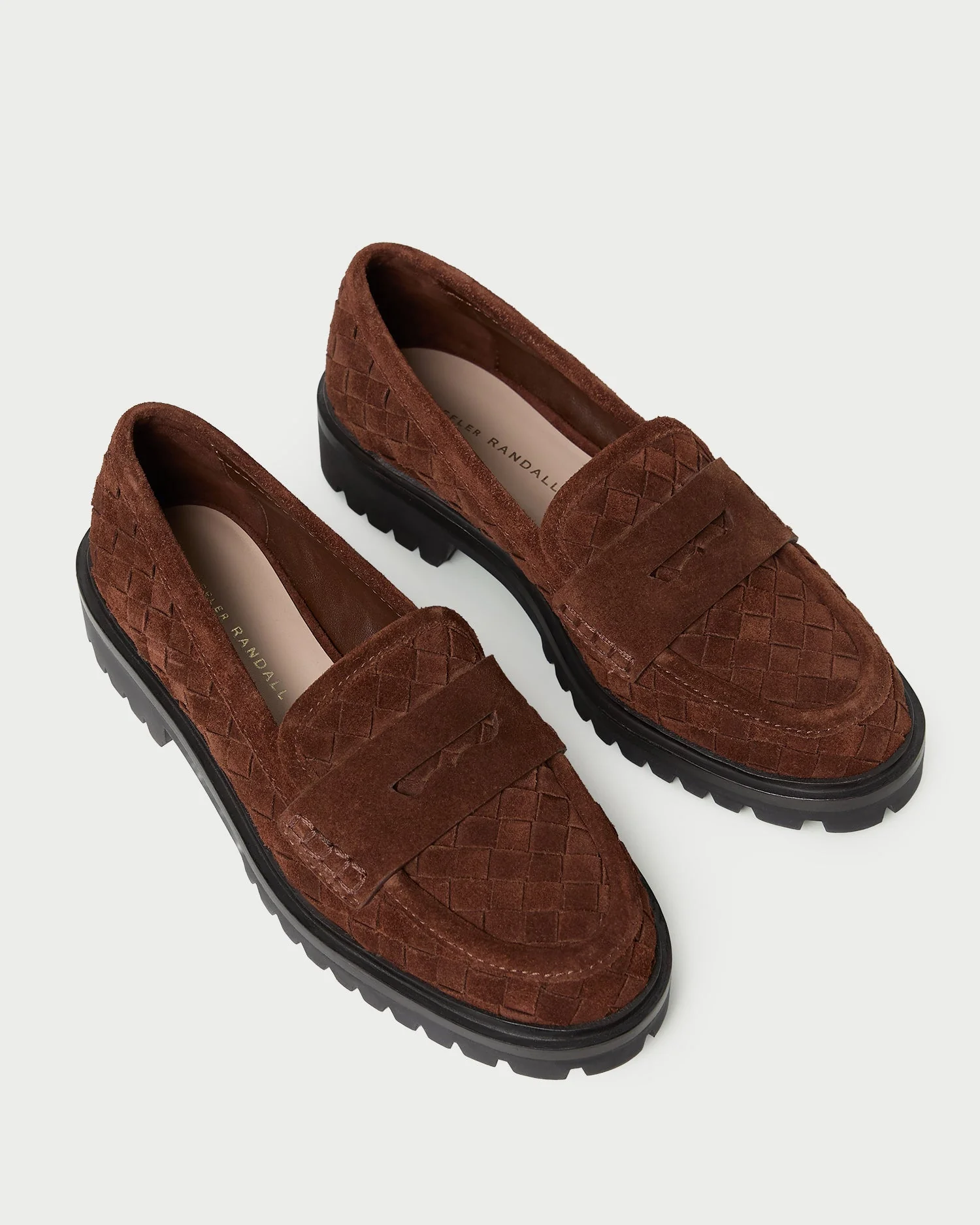 Loeffler Randall - Rina Espresso Woven Suede Loafer - Image 4