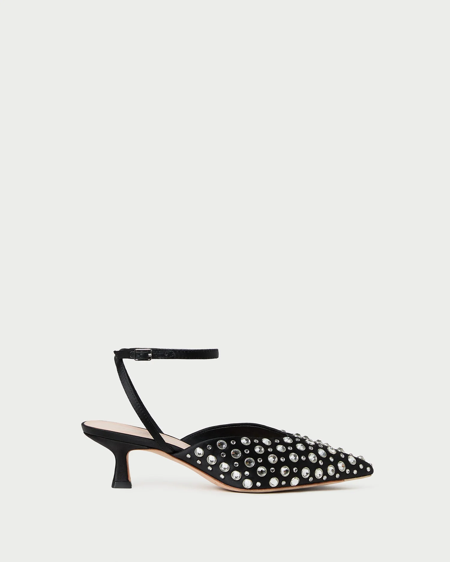 Loeffler Randall - Rio Black/Crystal Kitten Heel