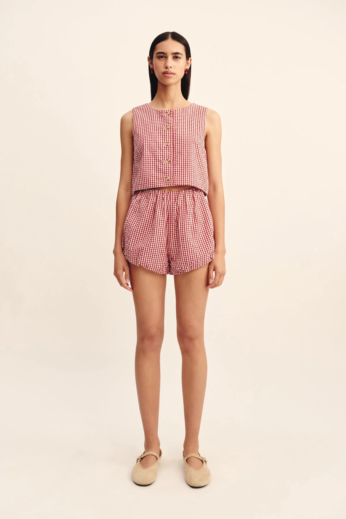 Posse - RIO TOP - RED GINGHAM - Image 2