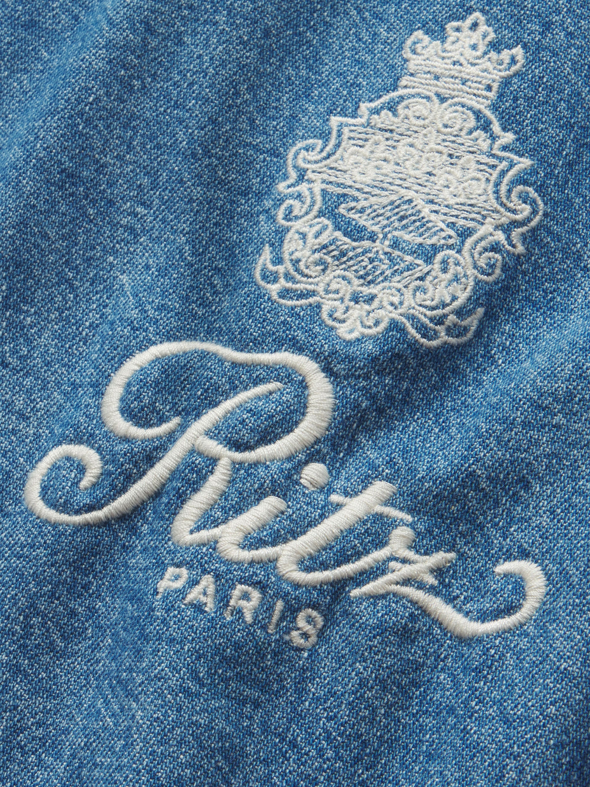 FRAME - Ritz Embroidery Denim Shirt - Image 2