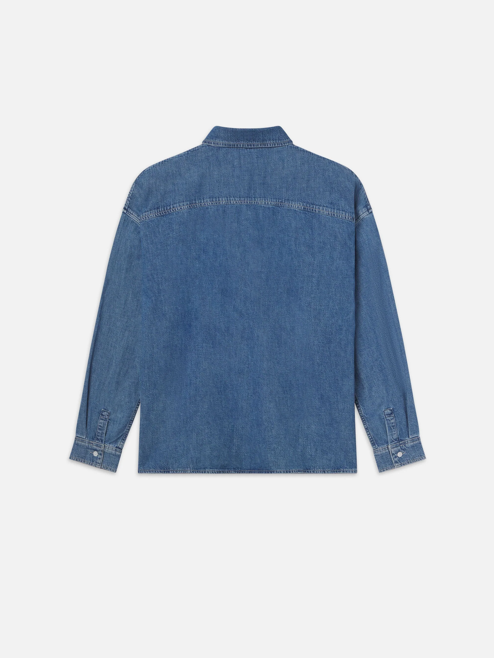 FRAME - Ritz Embroidery Denim Shirt - Image 4