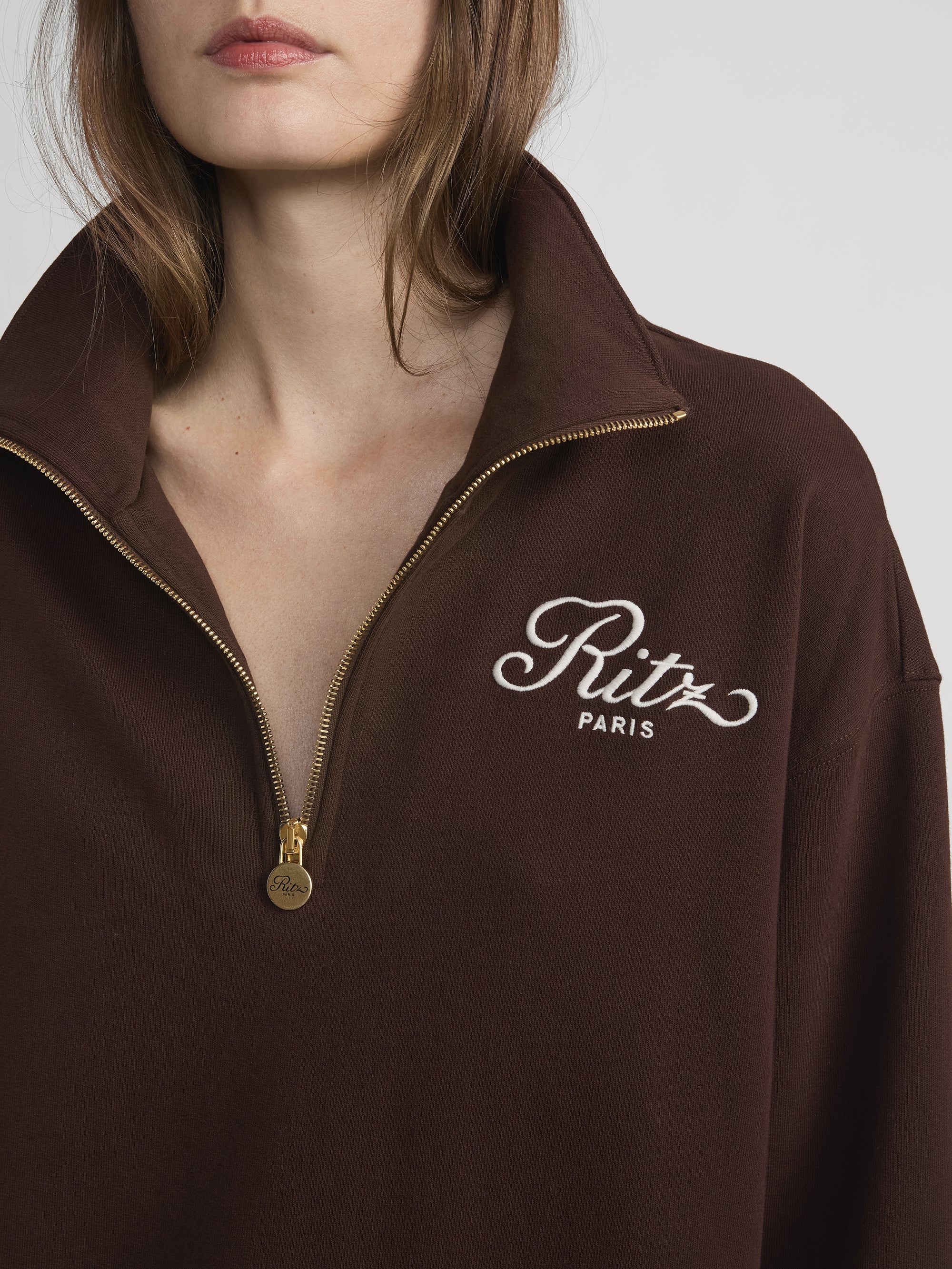 FRAME - Ritz Half Zip Polo - Image 4