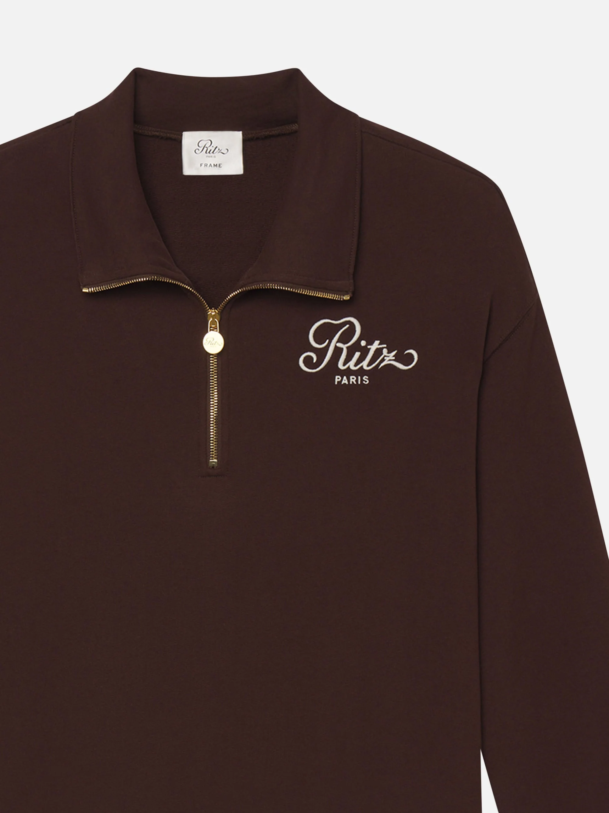 FRAME - Ritz Half Zip Polo - Image 7