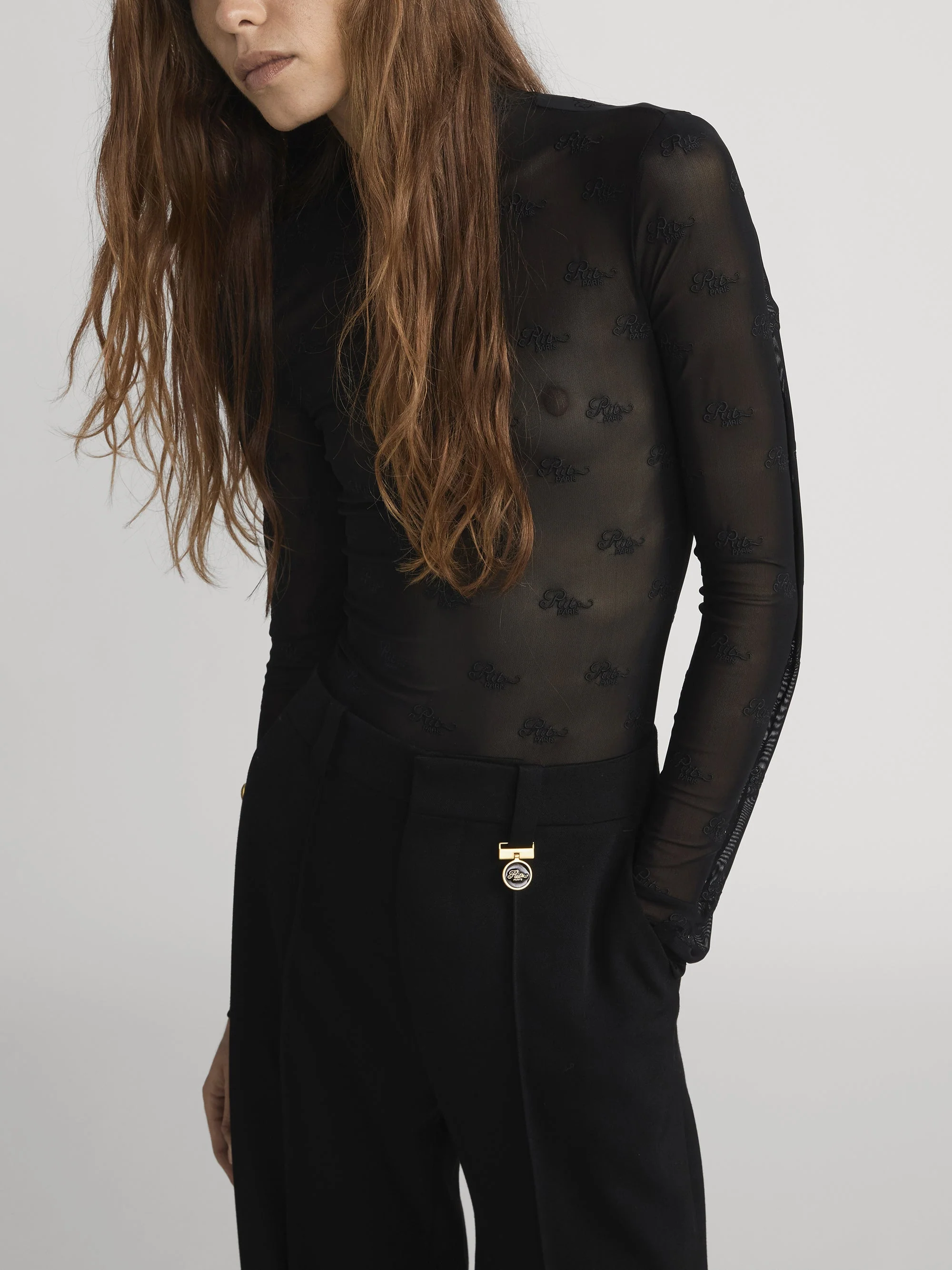 FRAME - Ritz Mesh Bodysuit - Image 6