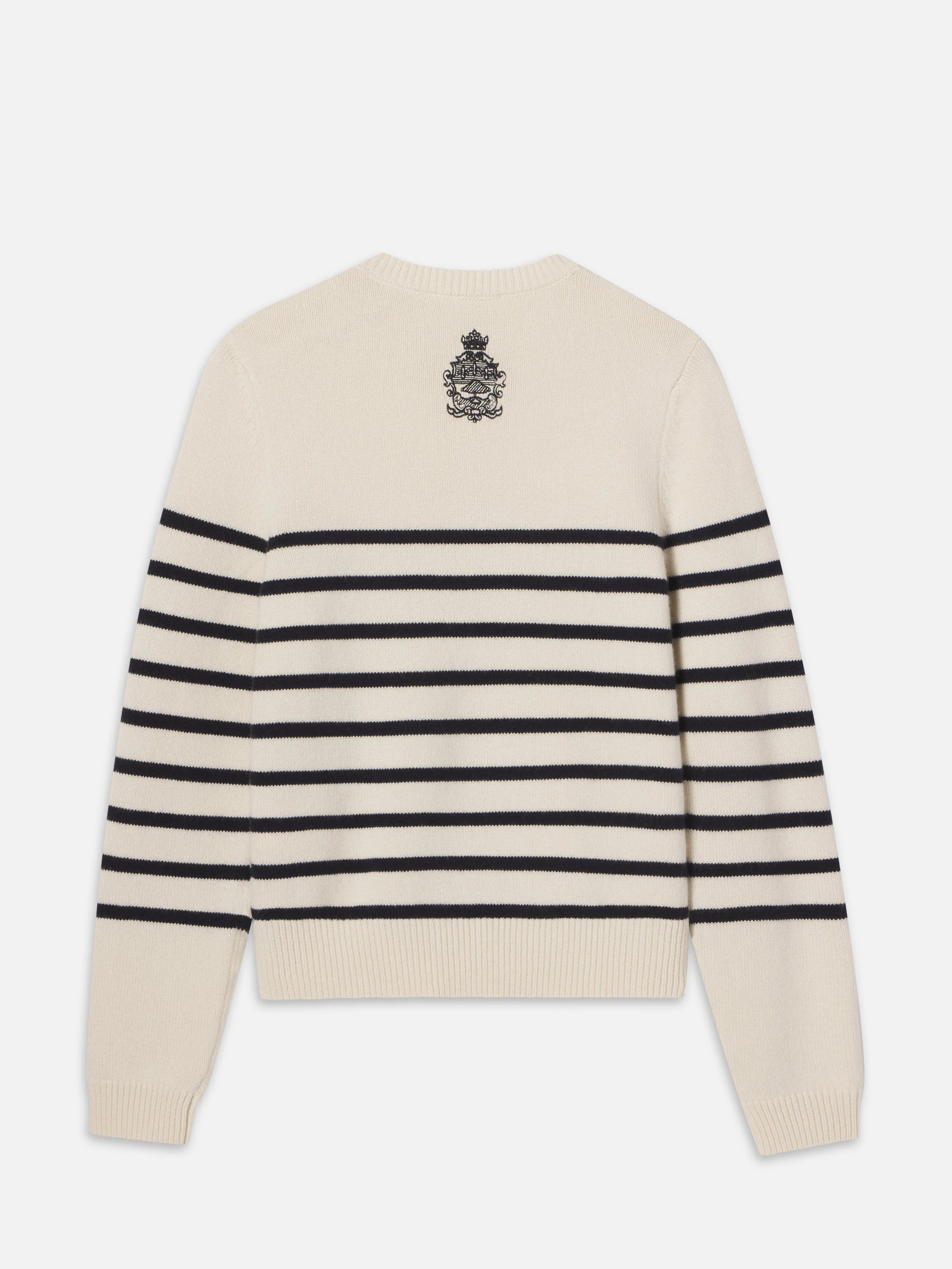 FRAME - Ritz Sequined Striped Sweater - Image 9