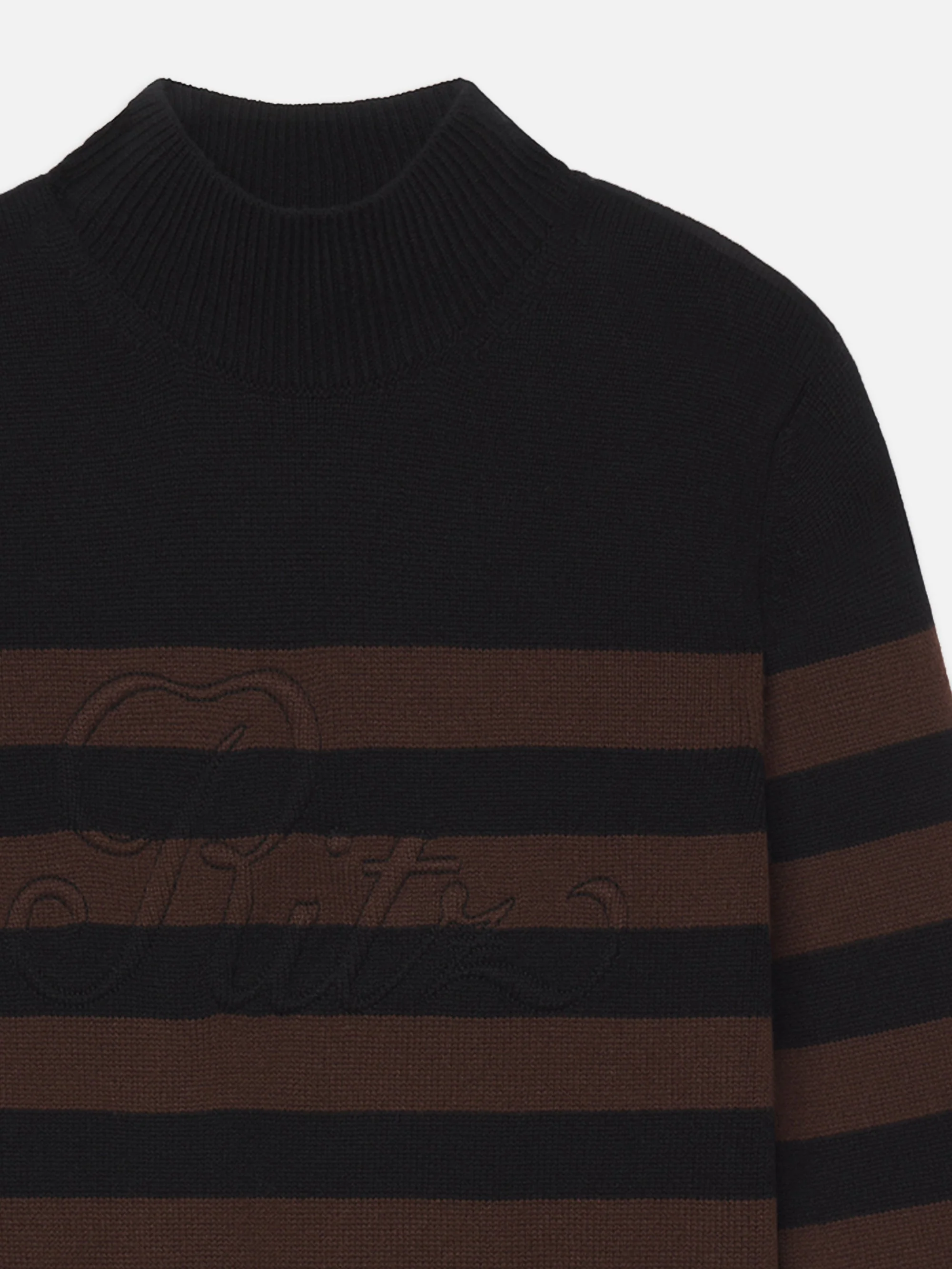 FRAME - Ritz Striped Cashmere Turtleneck Sweater - Image 8