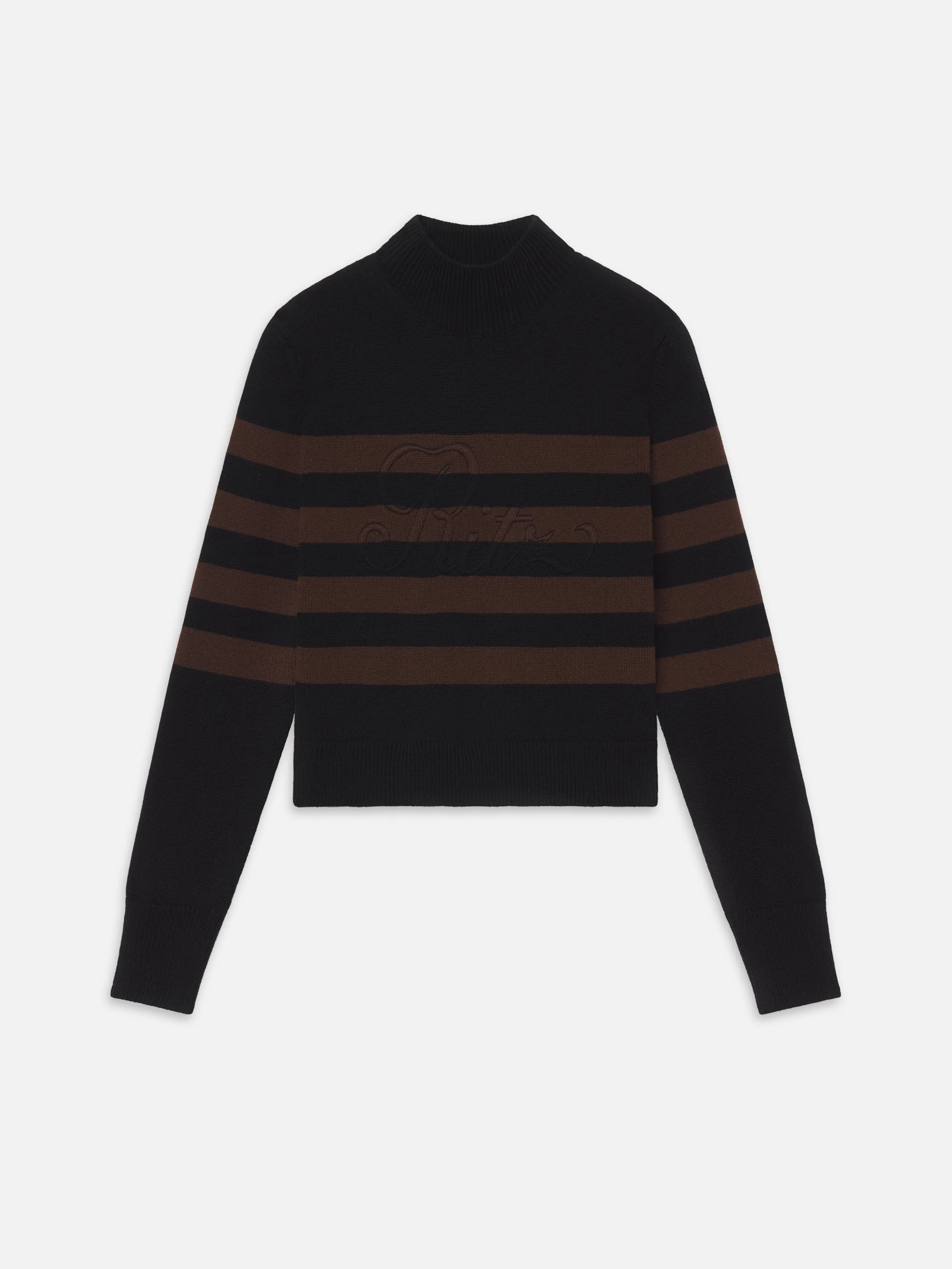 FRAME - Ritz Striped Cashmere Turtleneck Sweater