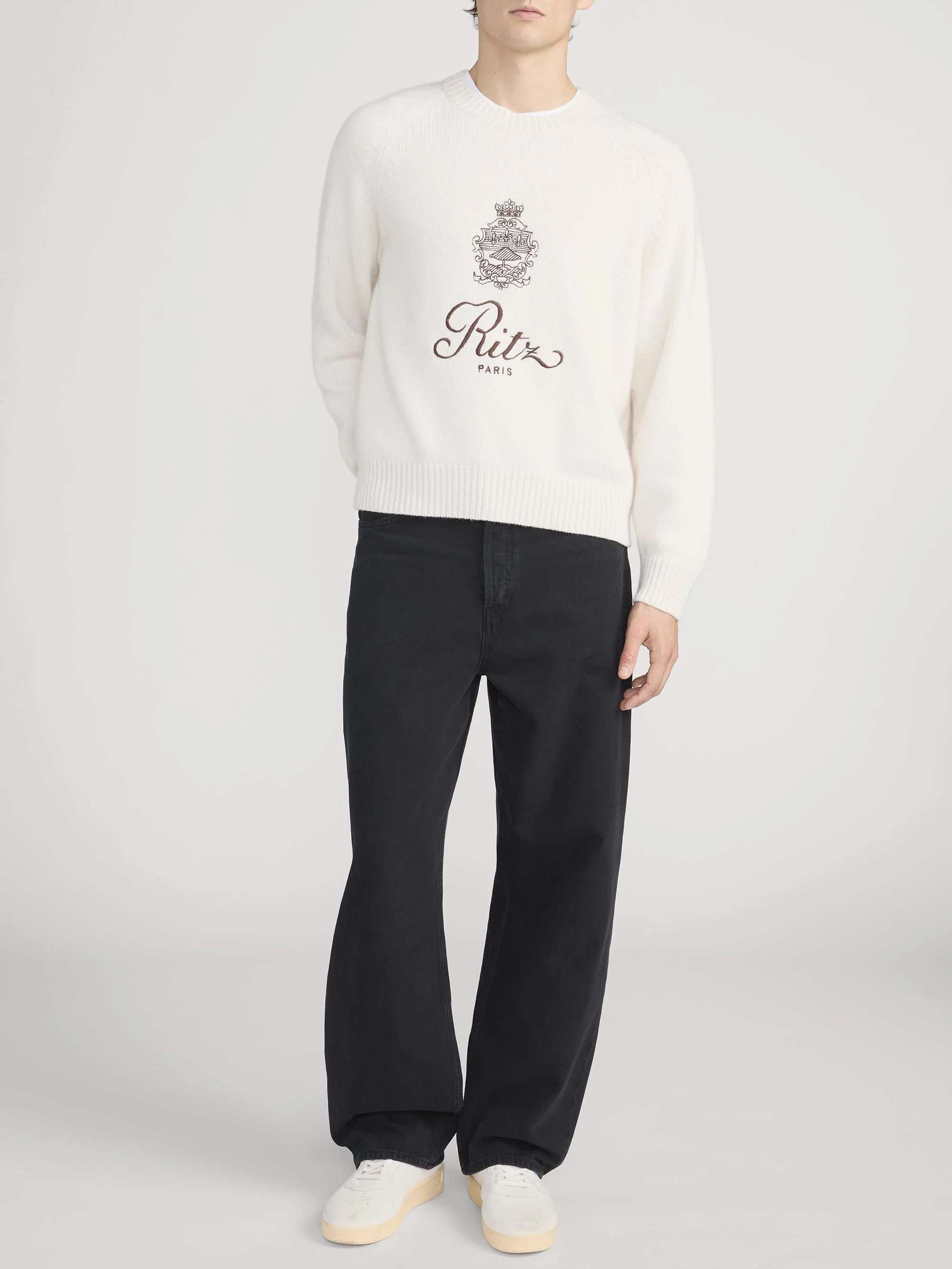 FRAME - Ritz Unisex Cashmere Sweater - Image 3
