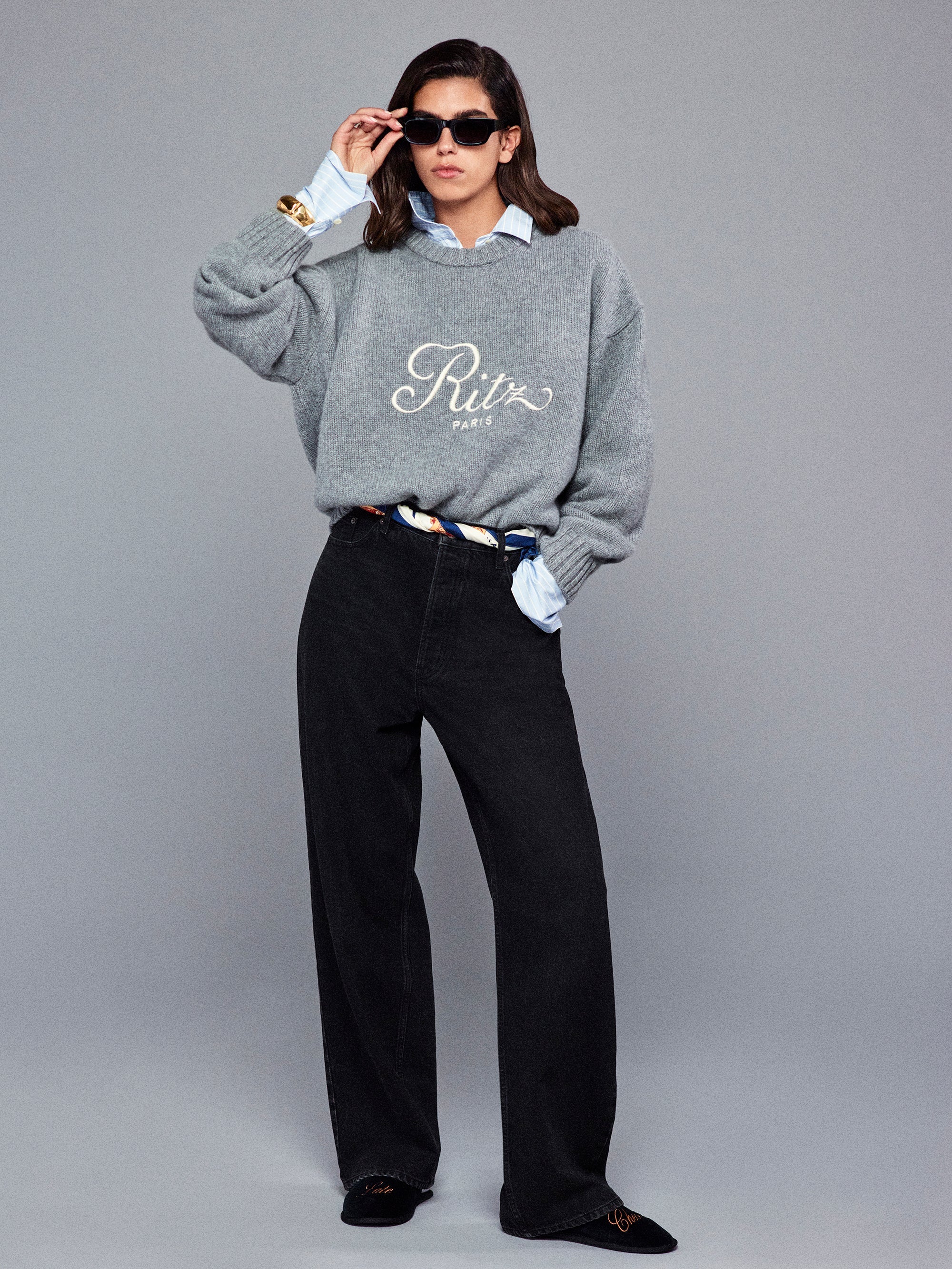 FRAME - Ritz Unisex Cashmere Sweater - Image 2