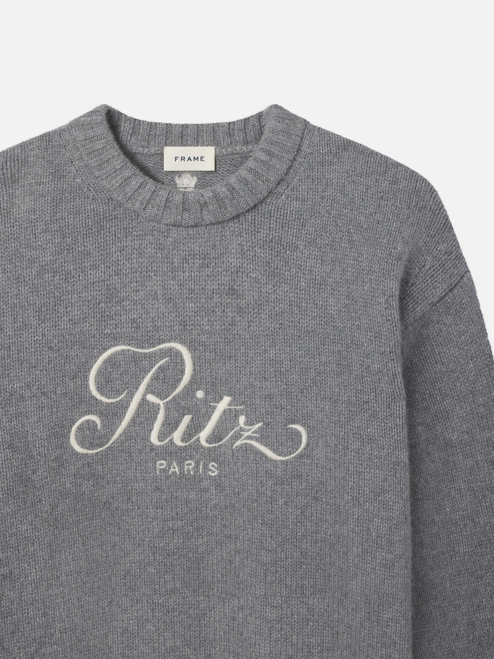 FRAME - Ritz Unisex Cashmere Sweater - Image 3