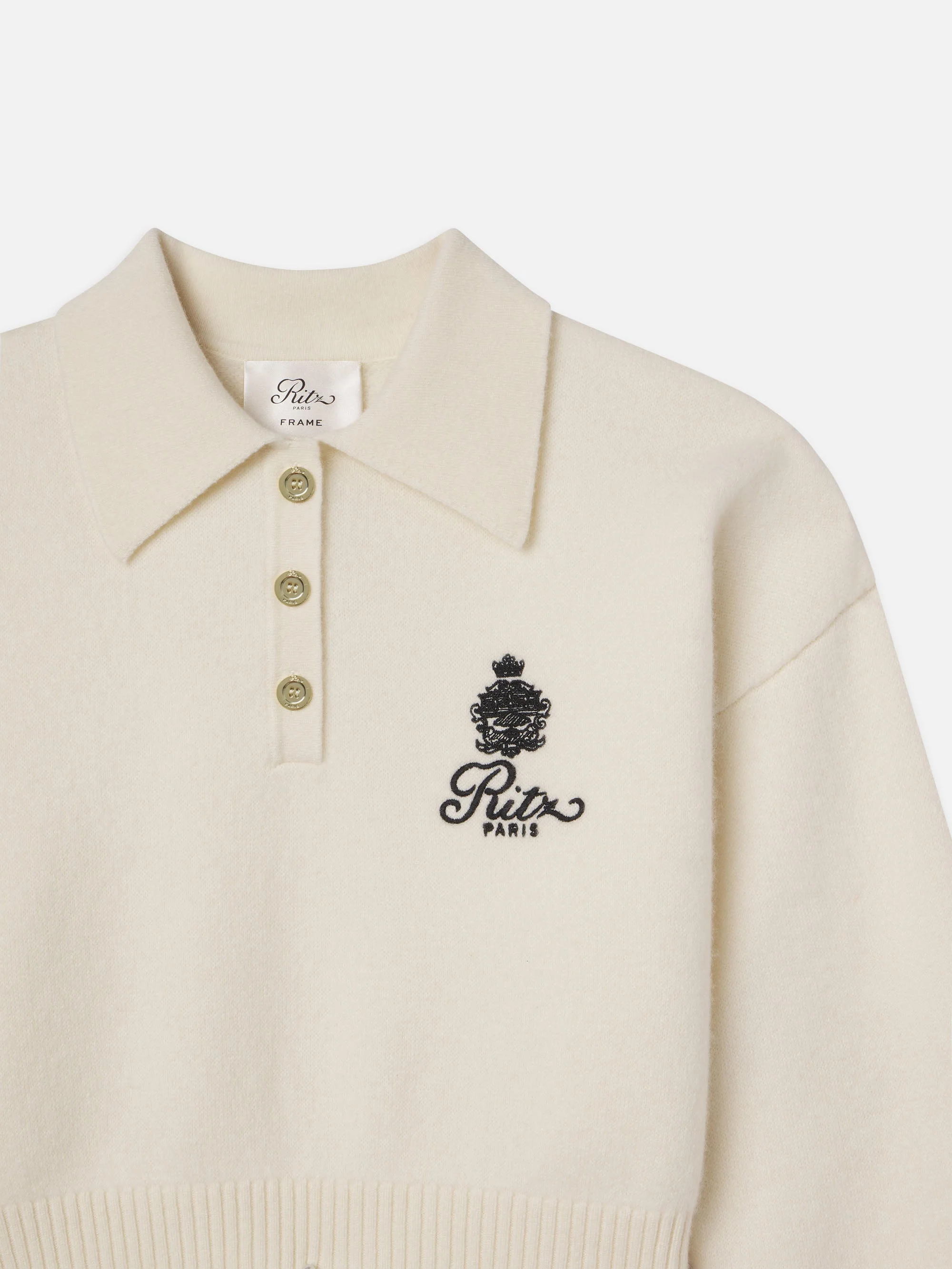FRAME - Ritz Women's Crest Cashmere Sweater - Image 4