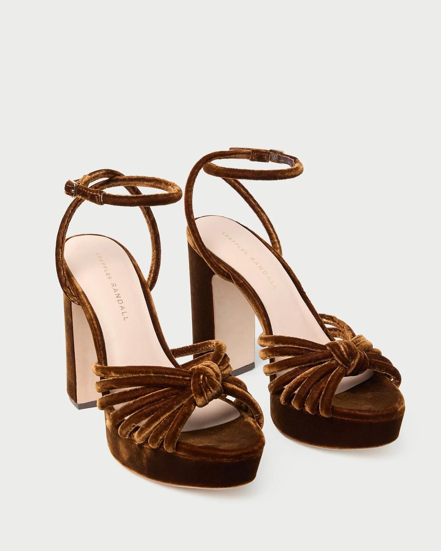 Loeffler Randall - Rivka Brown Velvet Platform Sandal - Image 3