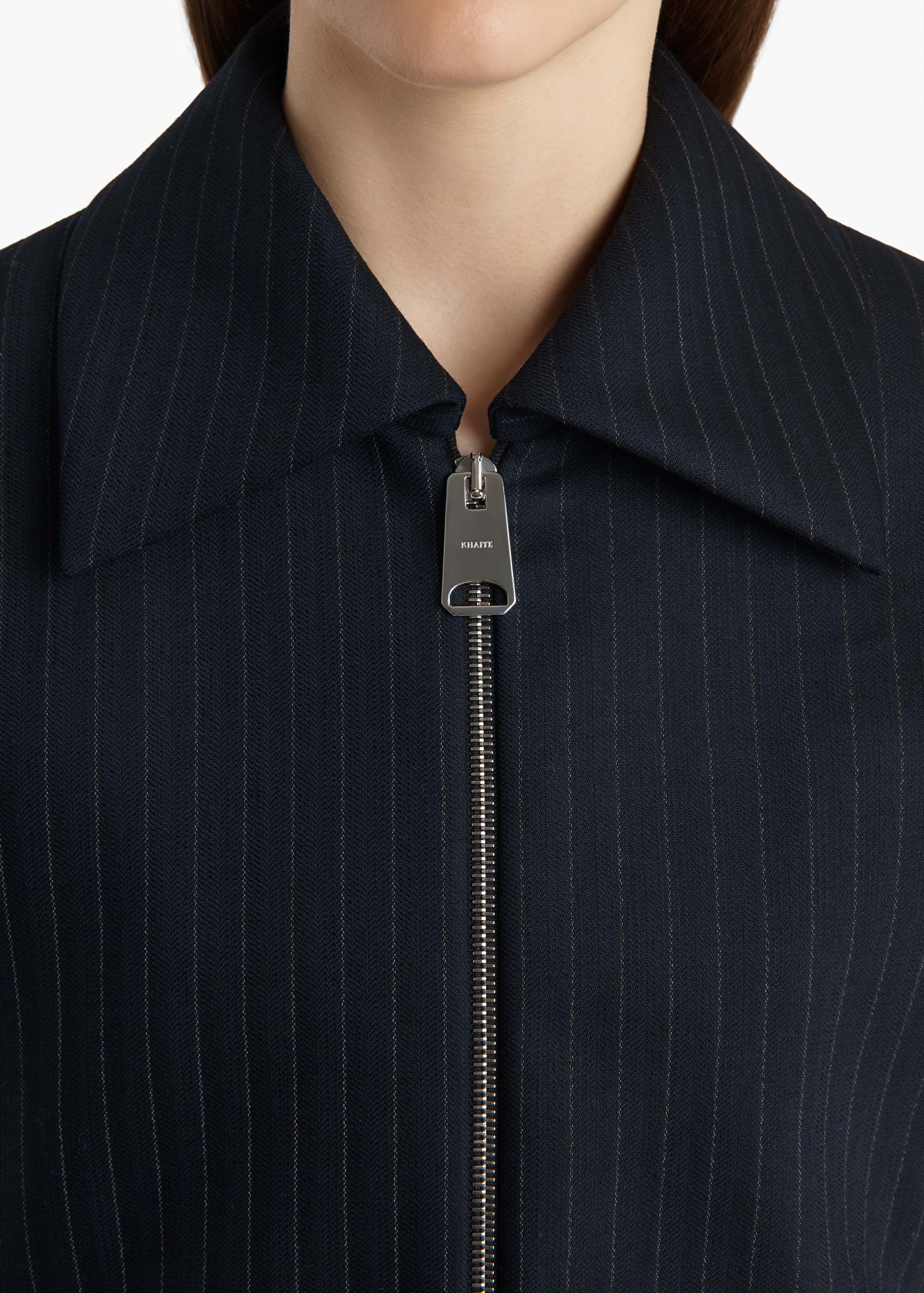 Khaite - Robin Top in Navy and White Stripe - Image 13