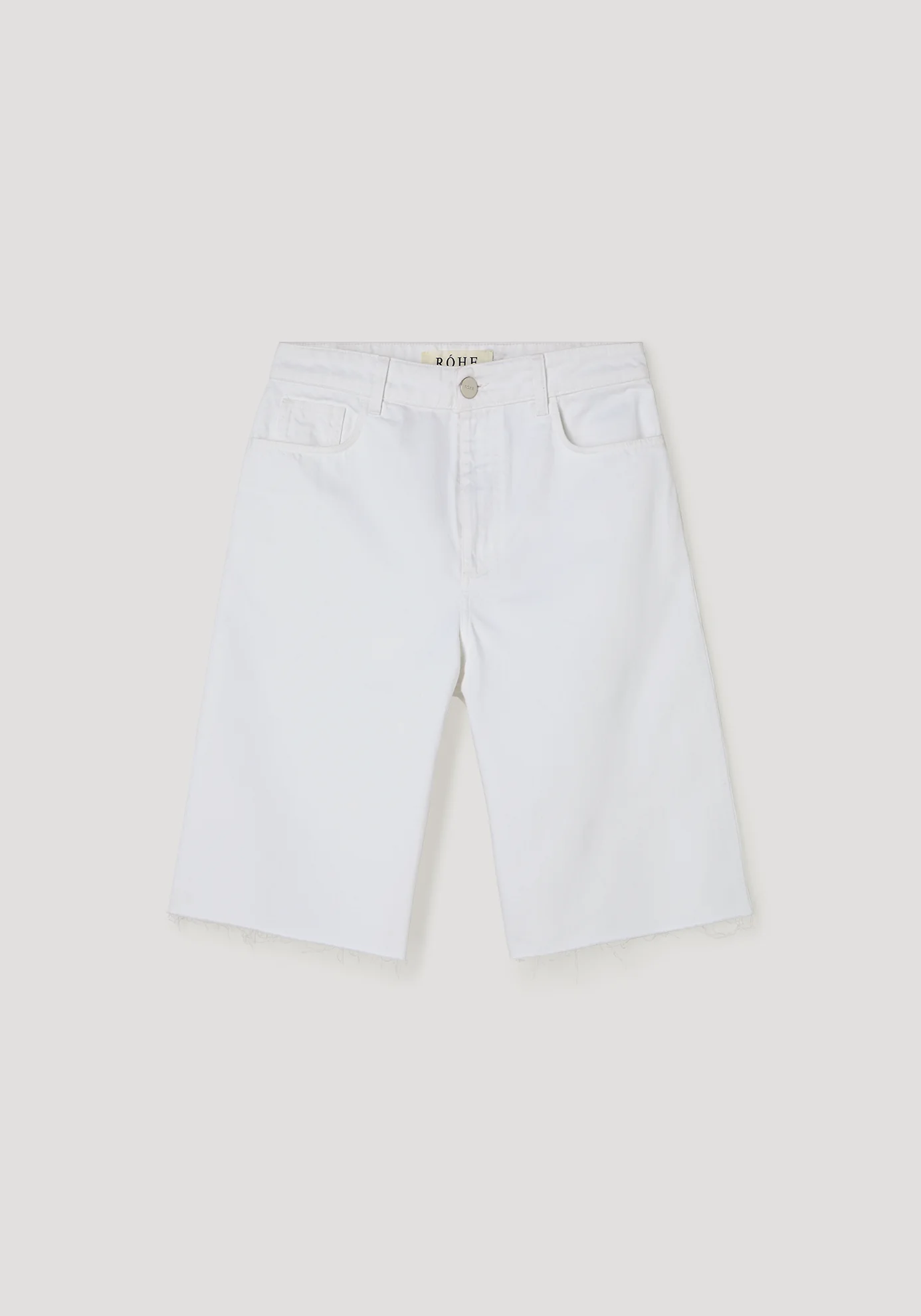 ROHE - Baggy fit denim shorts | optic white - Image 6