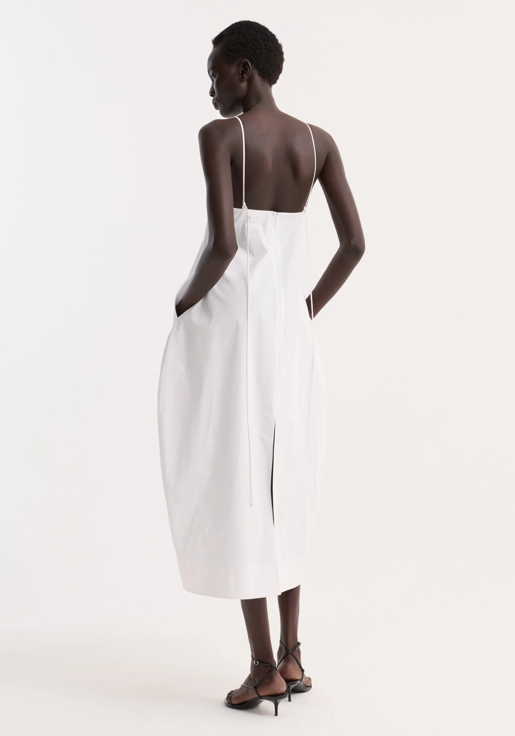 ROHE - Bustier volume dress | optic white - Image 5