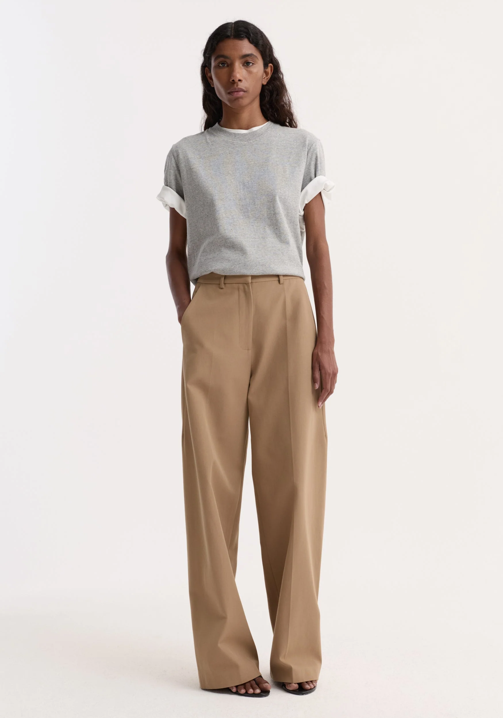 ROHE - Classic baggy chino | beige