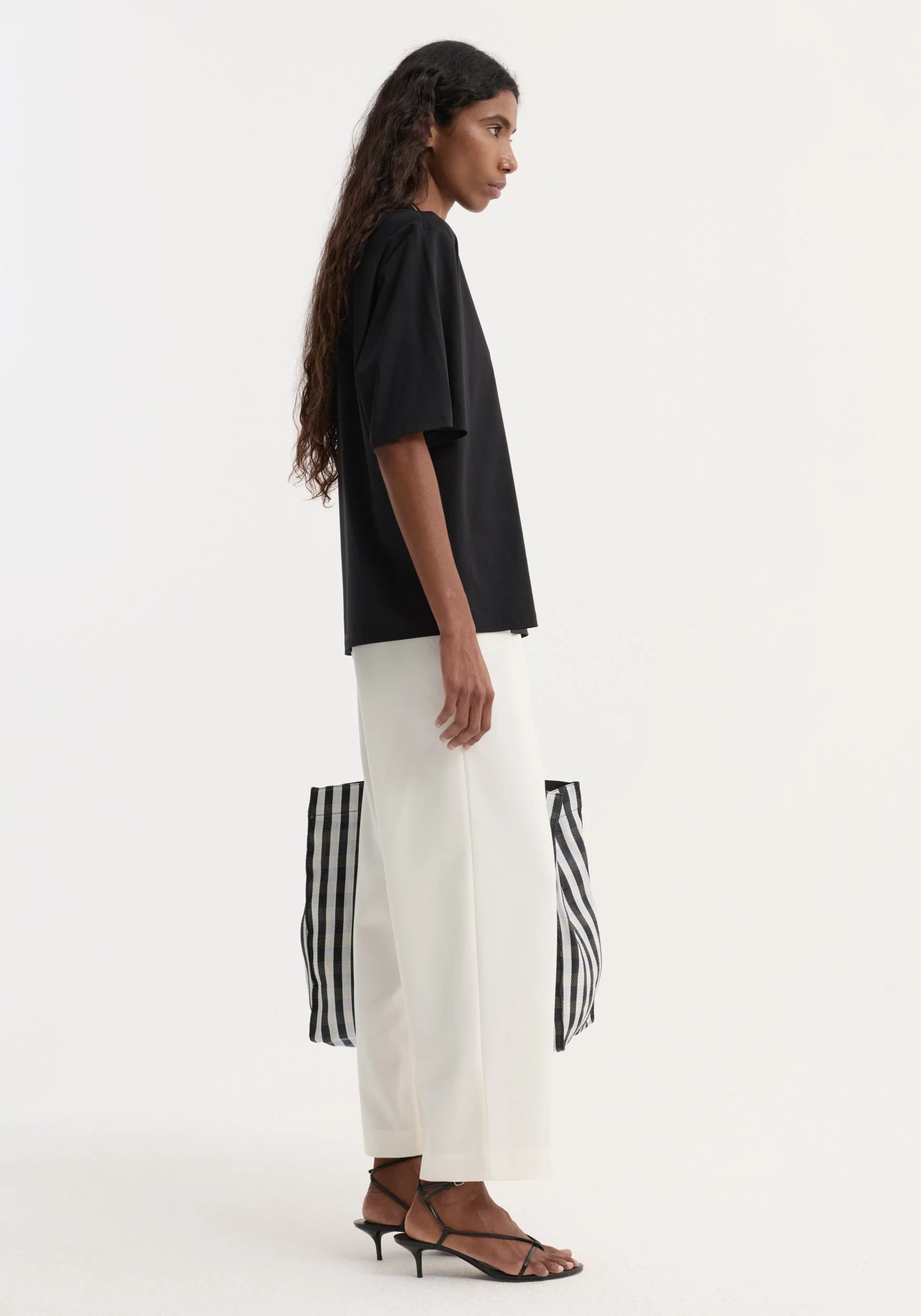 ROHE - Cropped wide leg trousers | off white - Image 2
