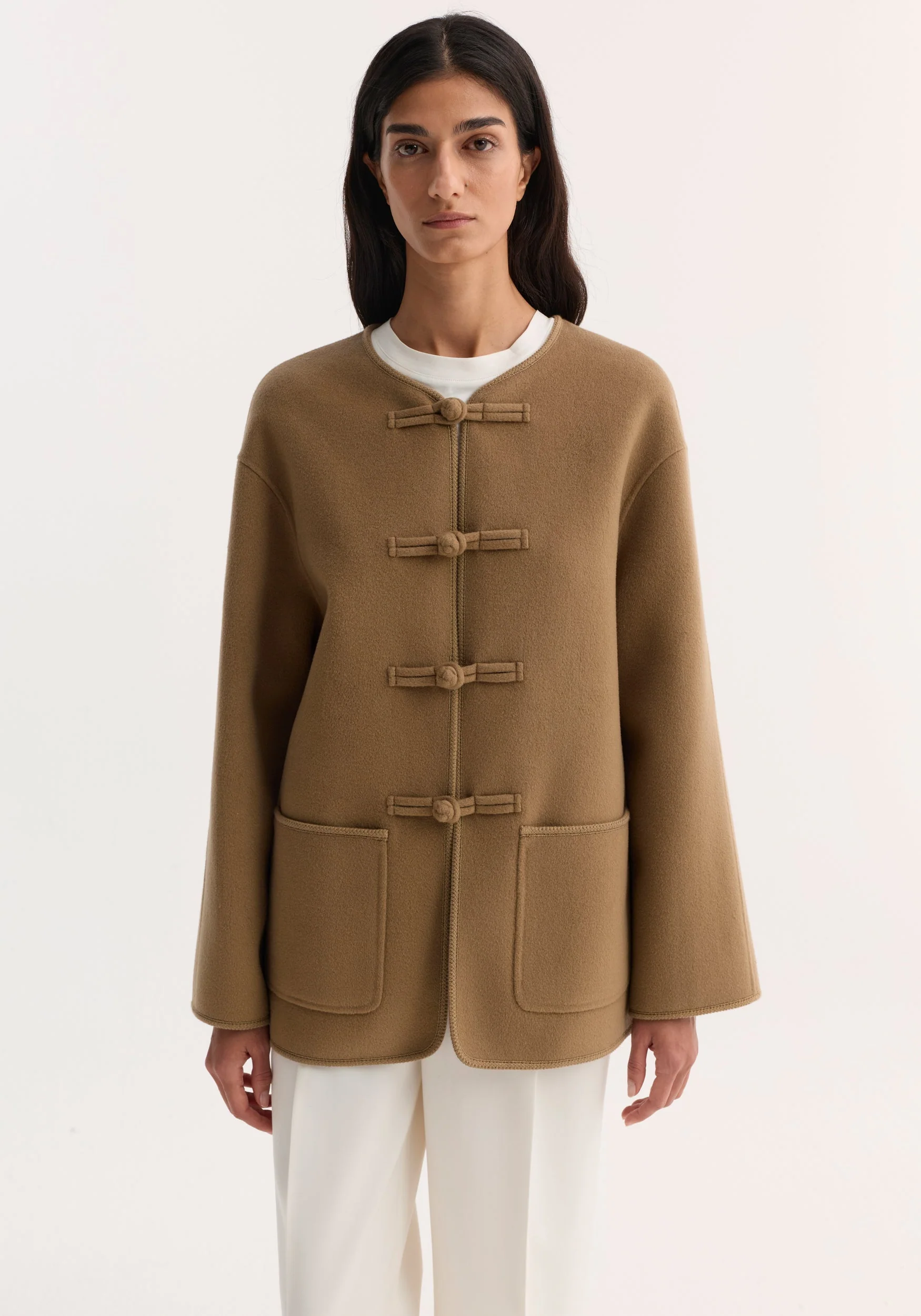 ROHE - Double - faced wool pankou jacket | camel - Image 2