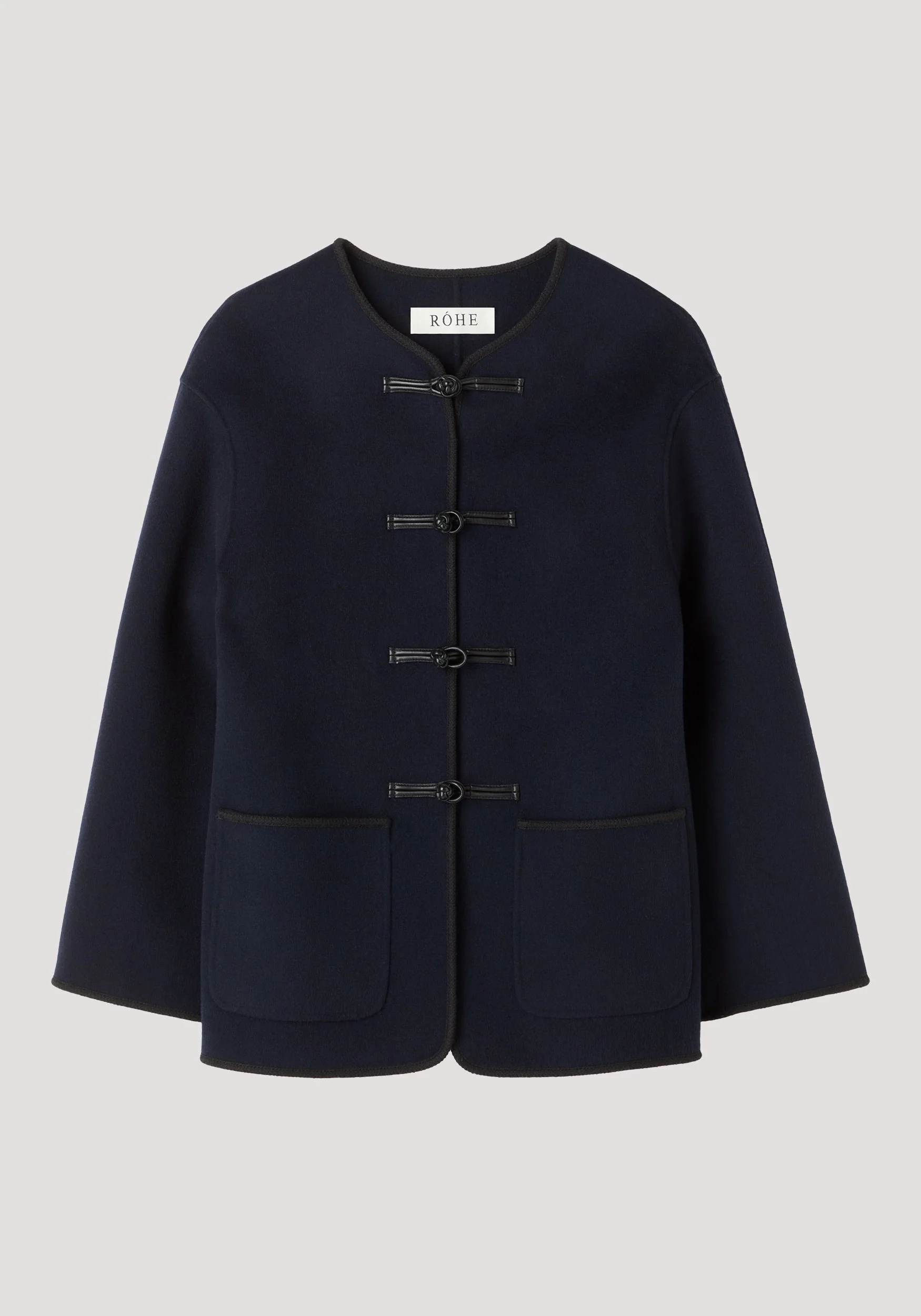 ROHE - Double - faced wool pankou jacket | navy - Image 6