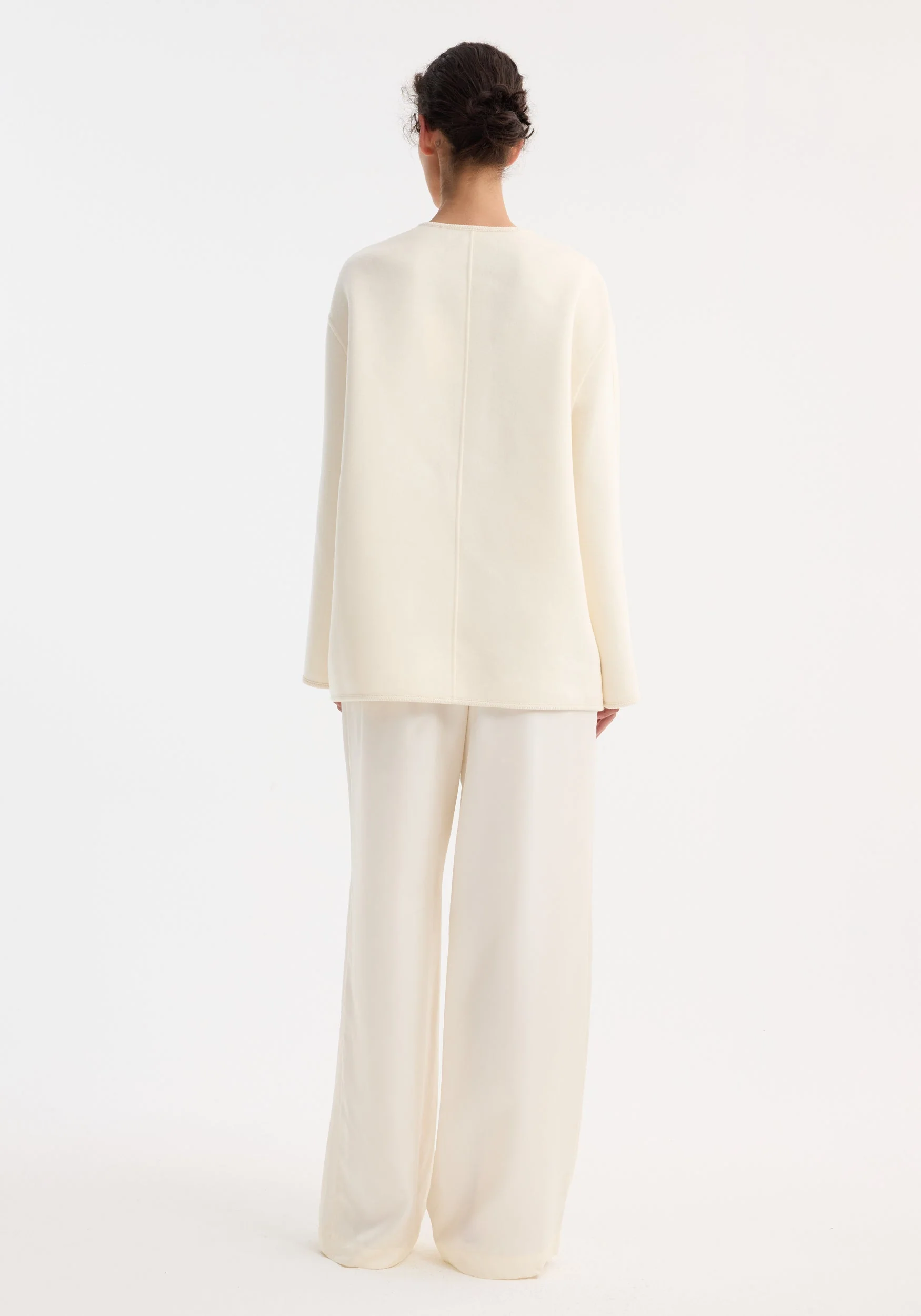 ROHE - Double - faced wool pankou jacket | off white - Image 6