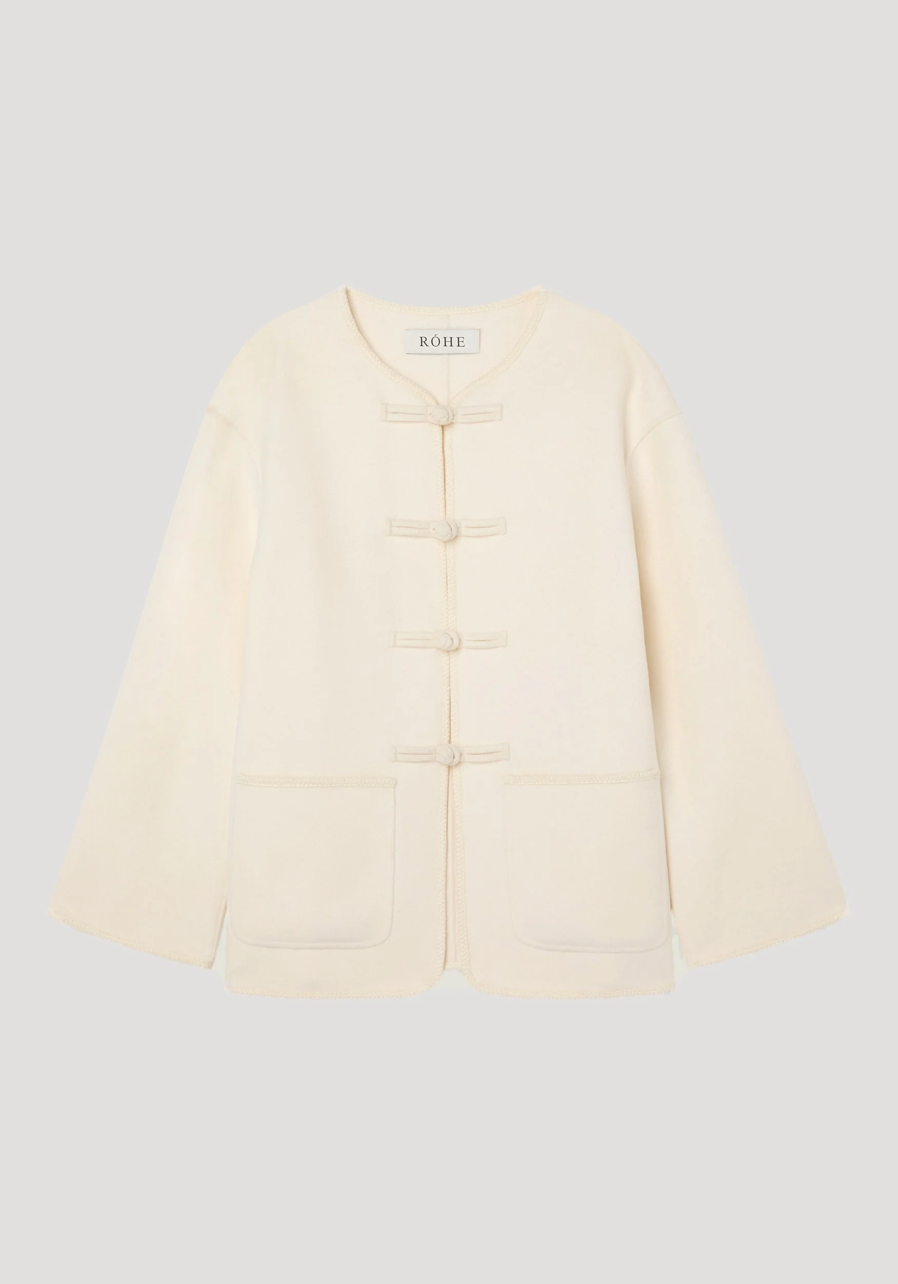 ROHE - Double - faced wool pankou jacket | off white - Image 7