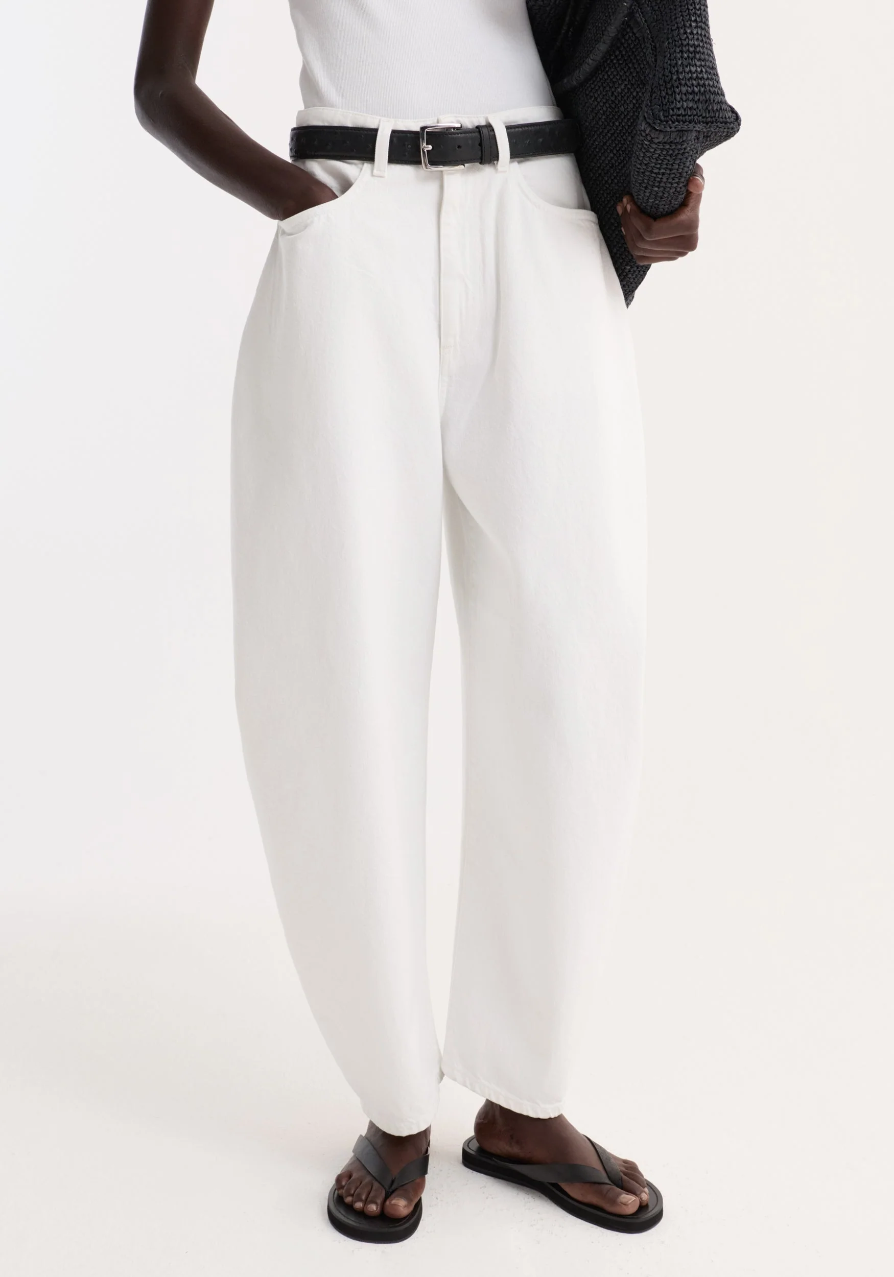 ROHE - High - waist sculptural denim | optic white - Image 2