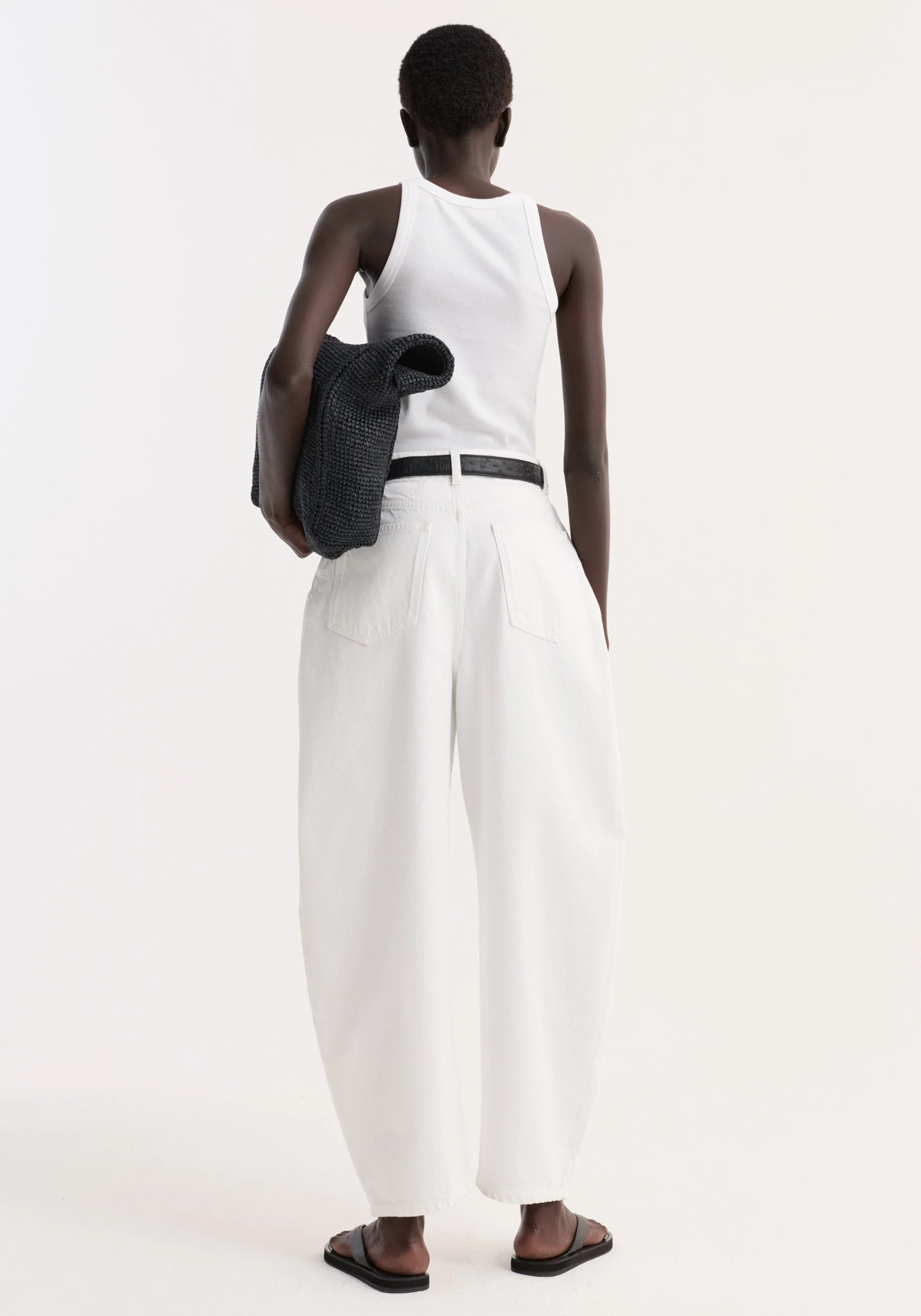 ROHE - High - waist sculptural denim | optic white - Image 4