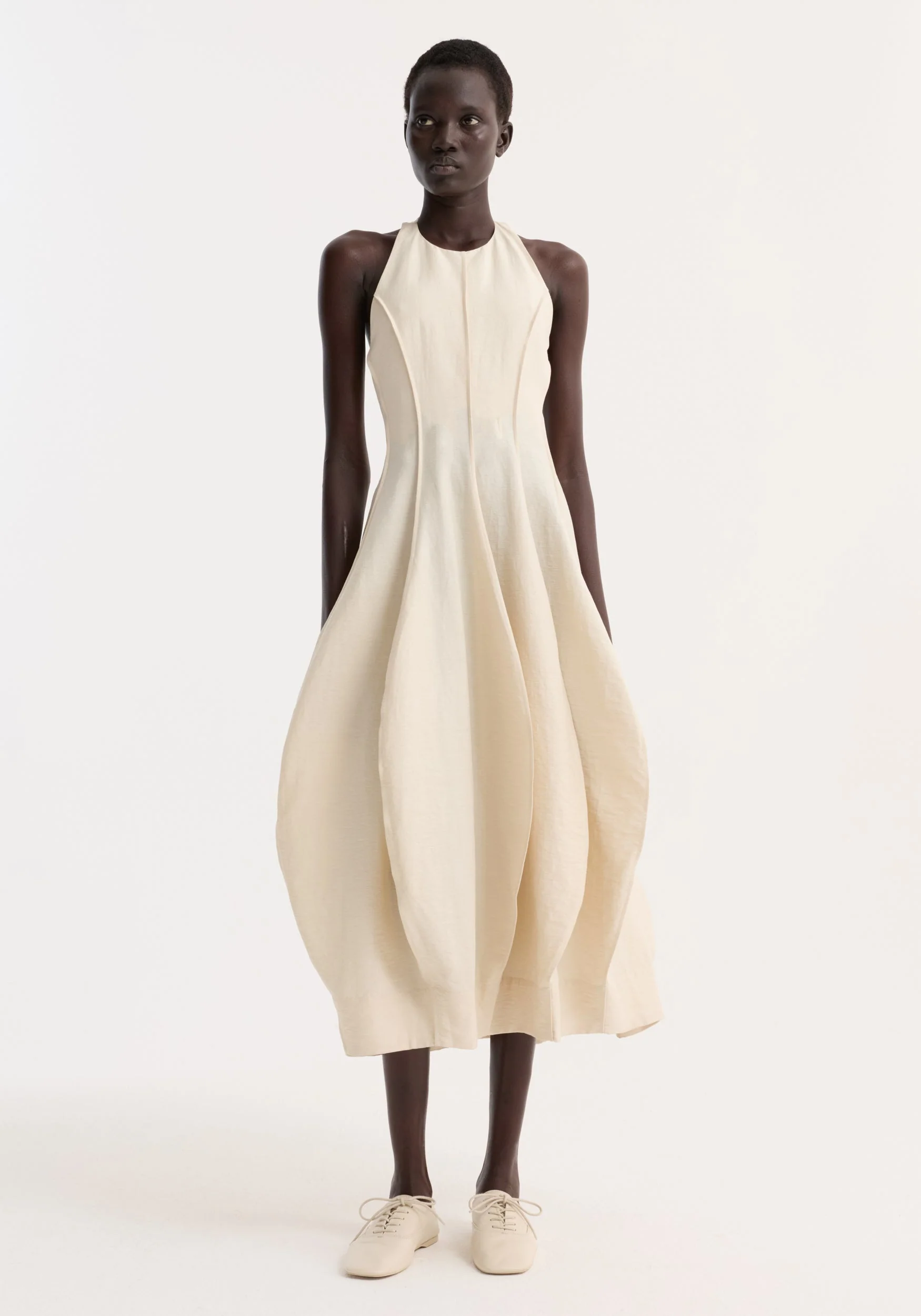 ROHE - Open back tulip dress | butter