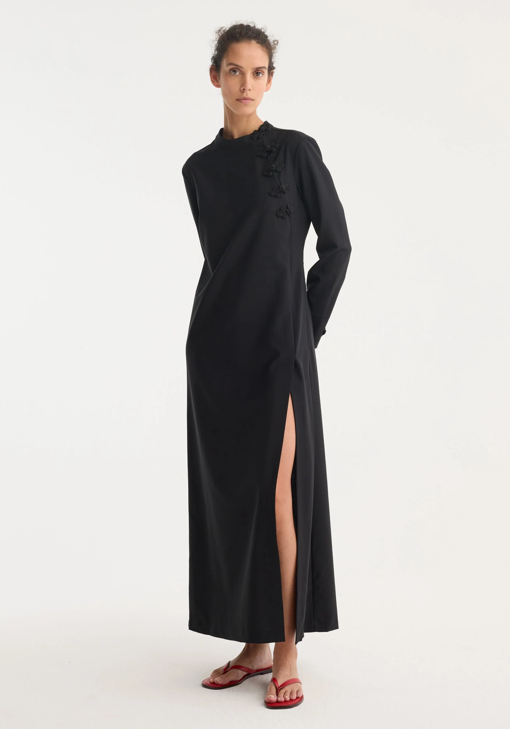 ROHE - Pankou closure dress | black