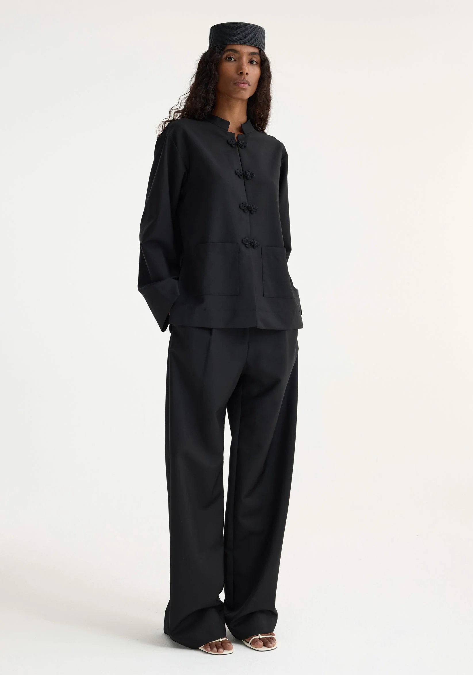 ROHE - Pankou closure jacket | black - Image 6
