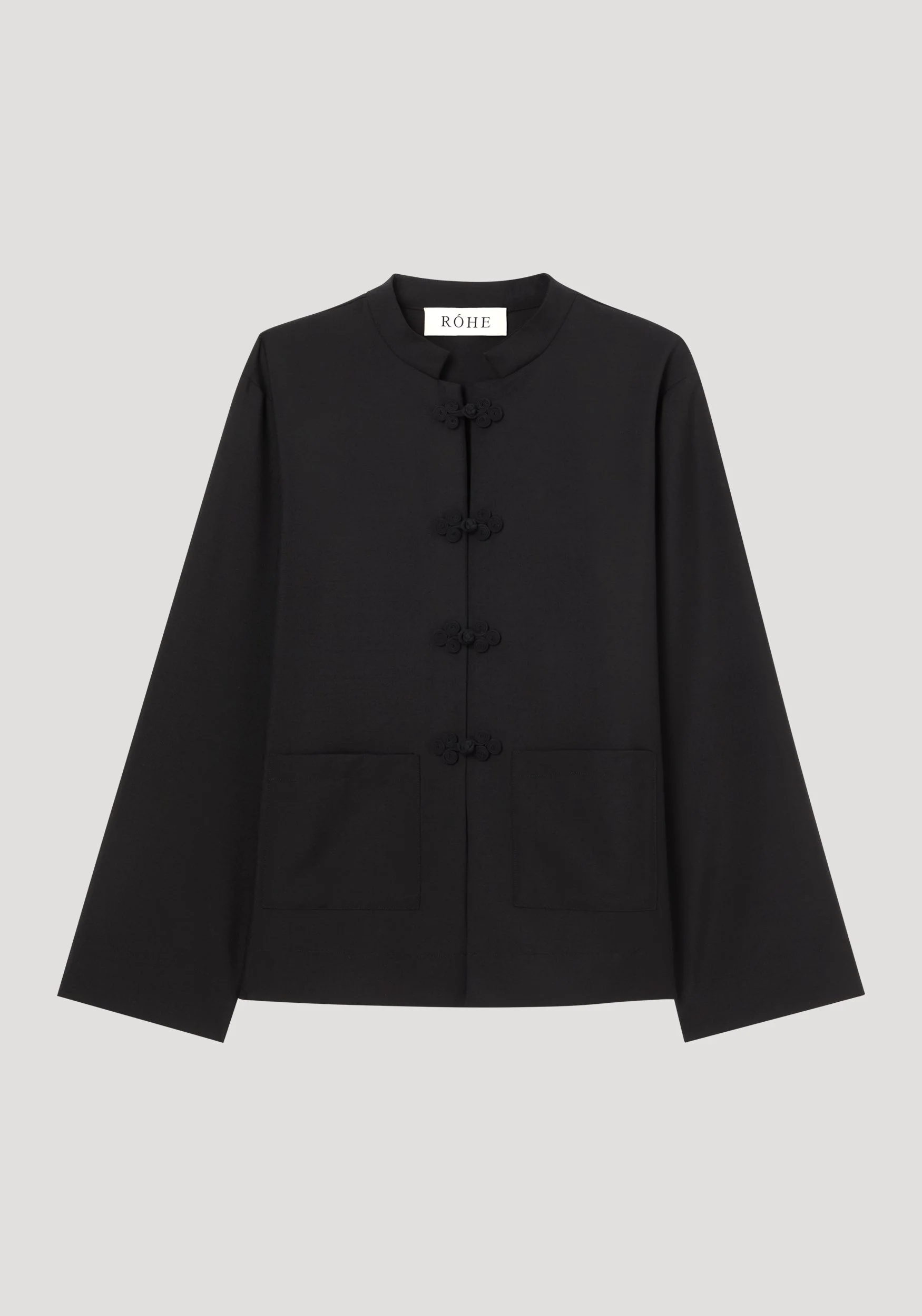 ROHE - Pankou closure jacket | black - Image 7