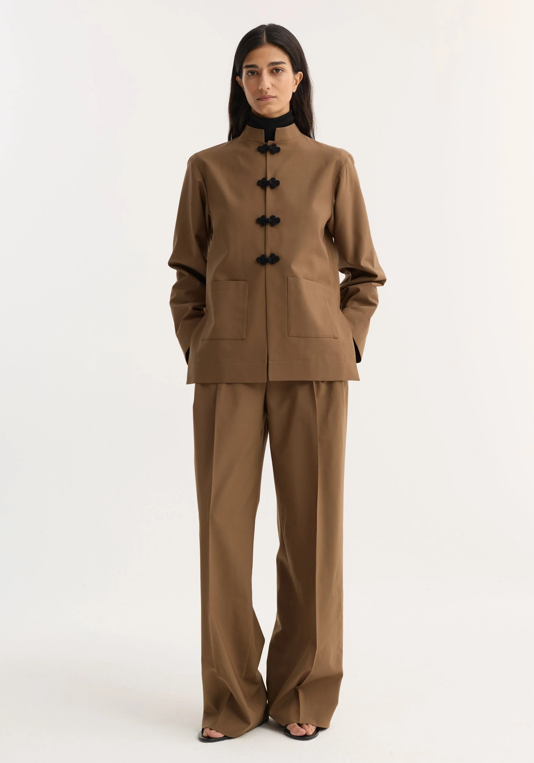 ROHE - Pankou closure jacket | mocha