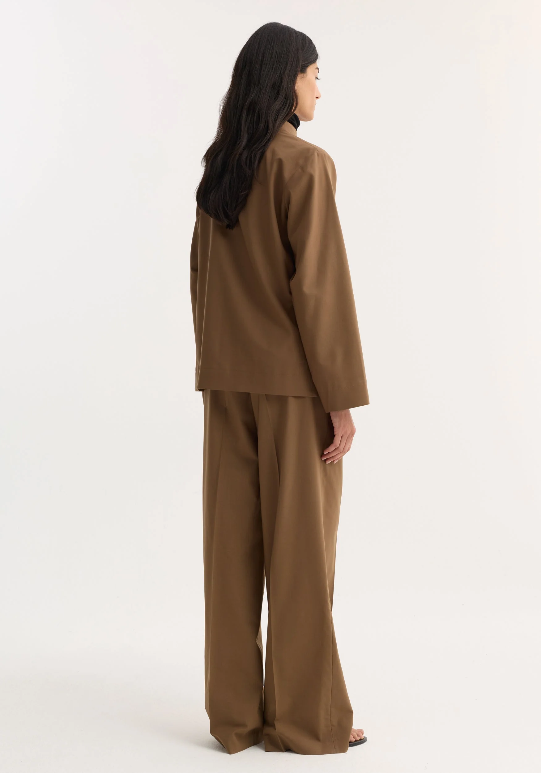 ROHE - Pankou closure jacket | mocha - Image 5