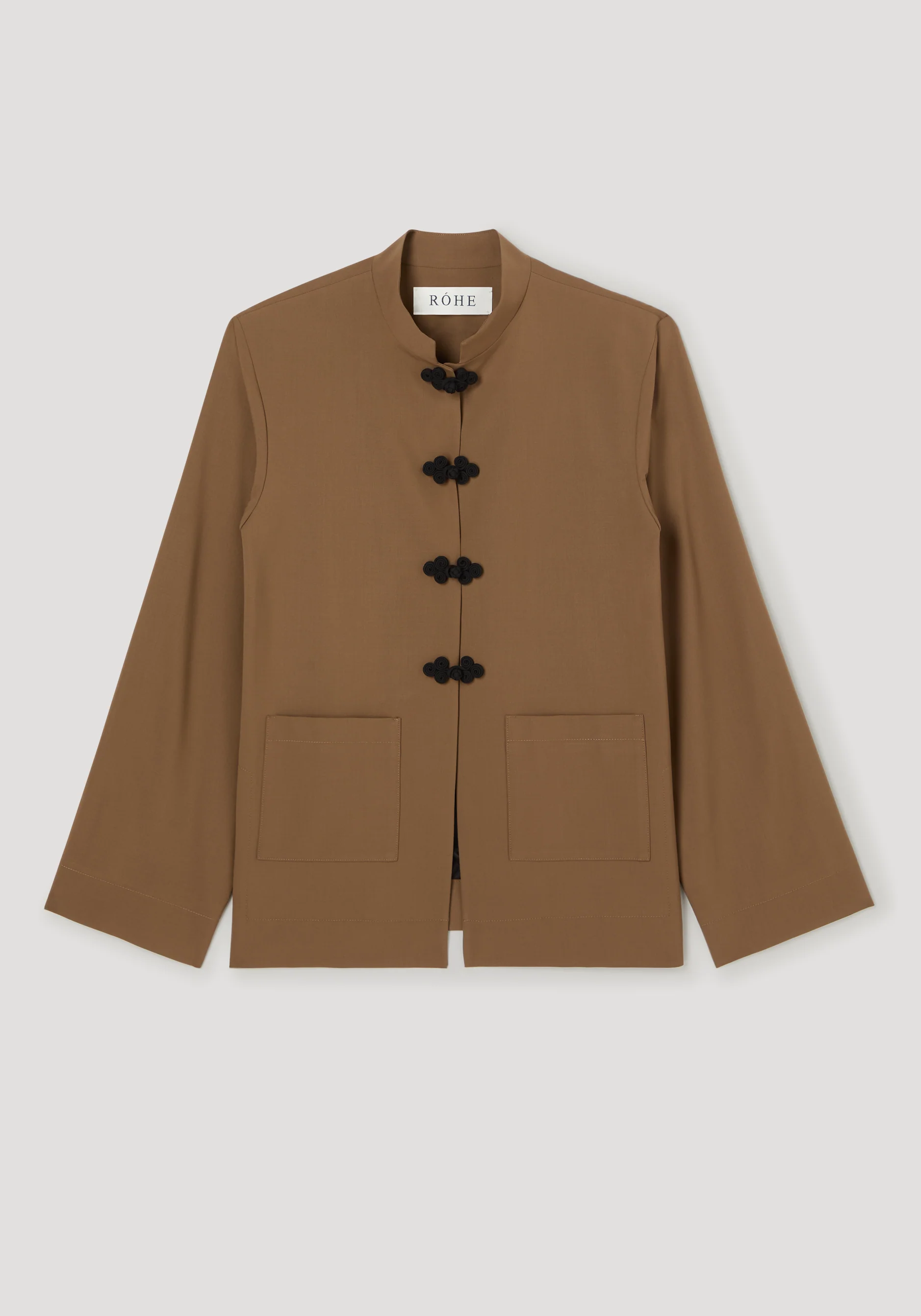 ROHE - Pankou closure jacket | mocha - Image 6