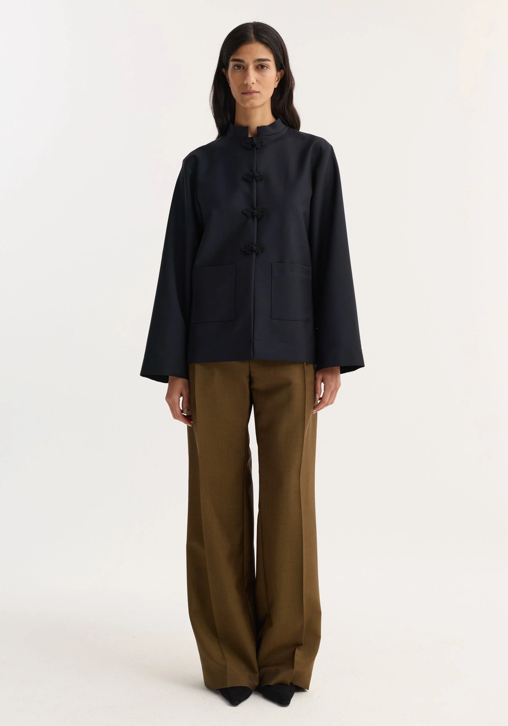 ROHE - Pankou closure jacket | navy