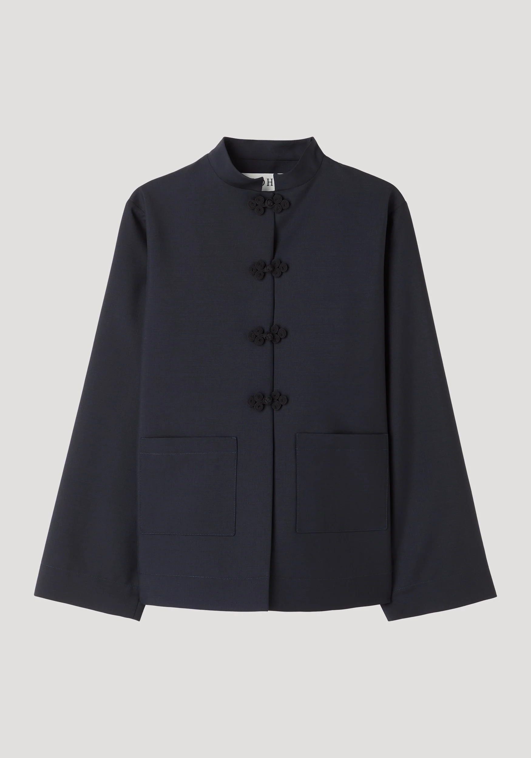ROHE - Pankou closure jacket | navy - Image 6