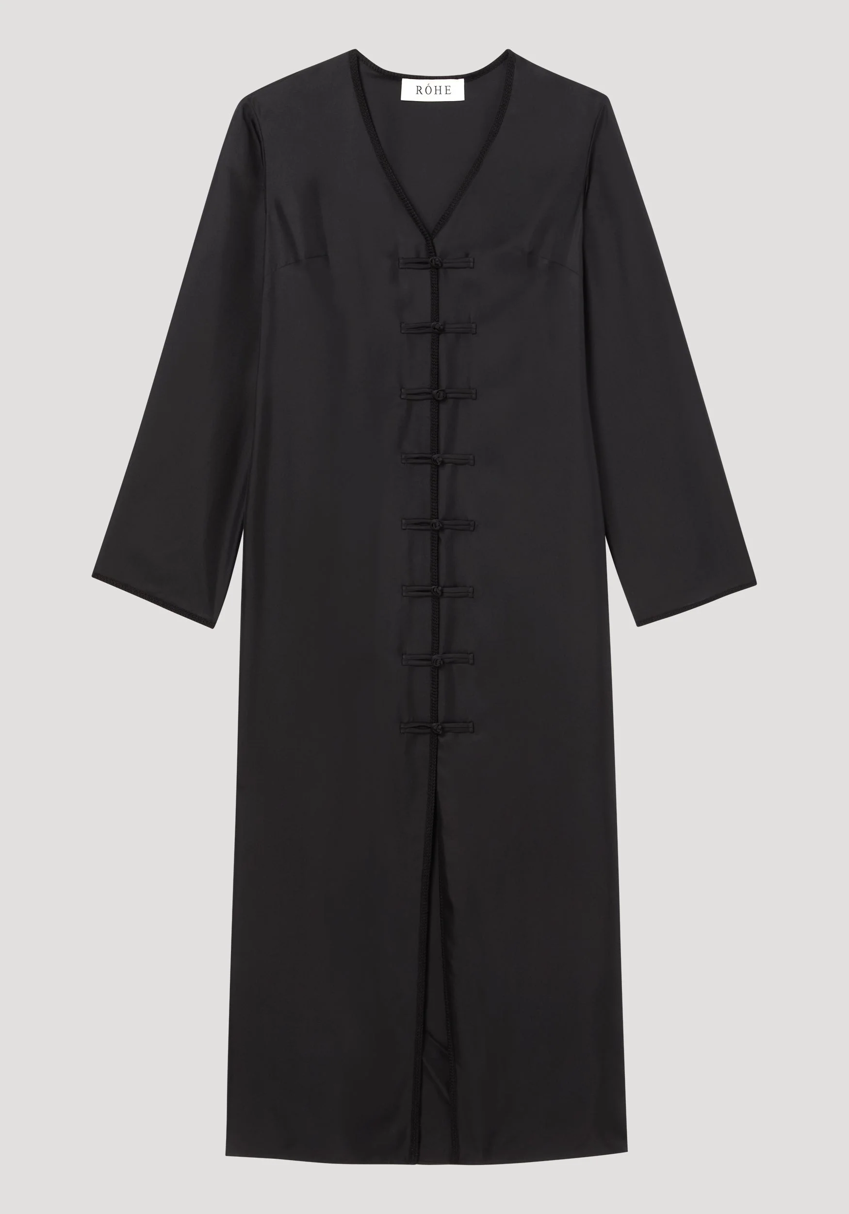 ROHE - Pankou closure silk dress | black - Image 6