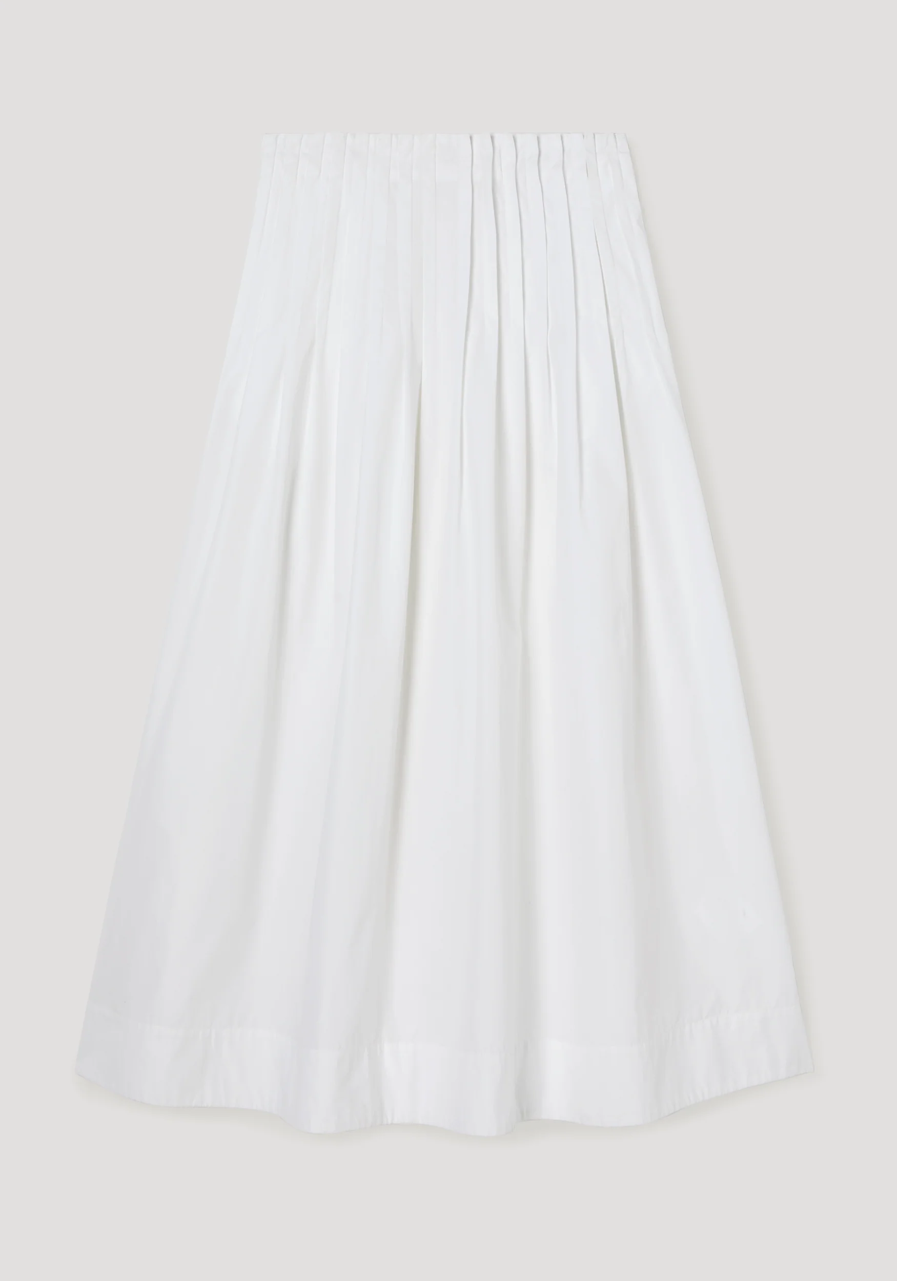ROHE - Pleated poplin maxi skirt | optic white - Image 6