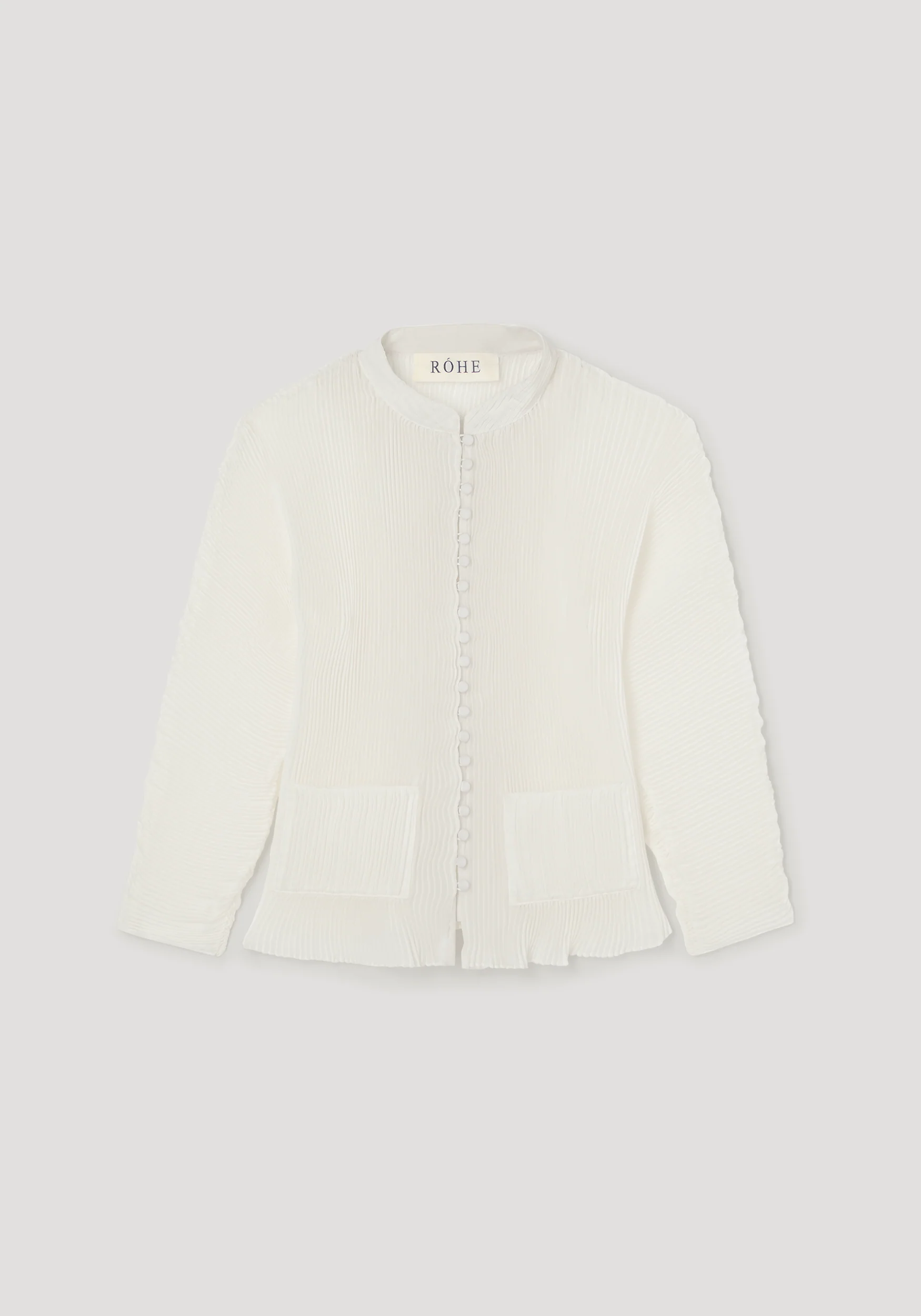 ROHE - Plissé cardigan | cream - Image 6