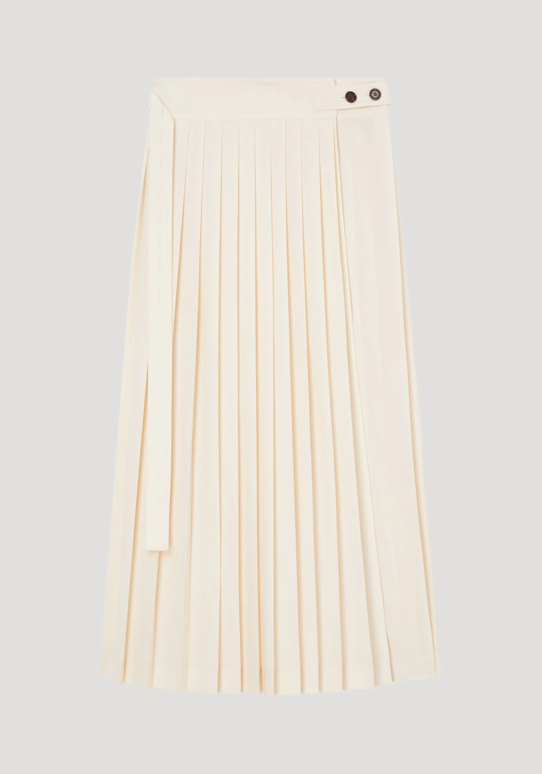 ROHE - Plissé wrap skirt | cream - Image 6