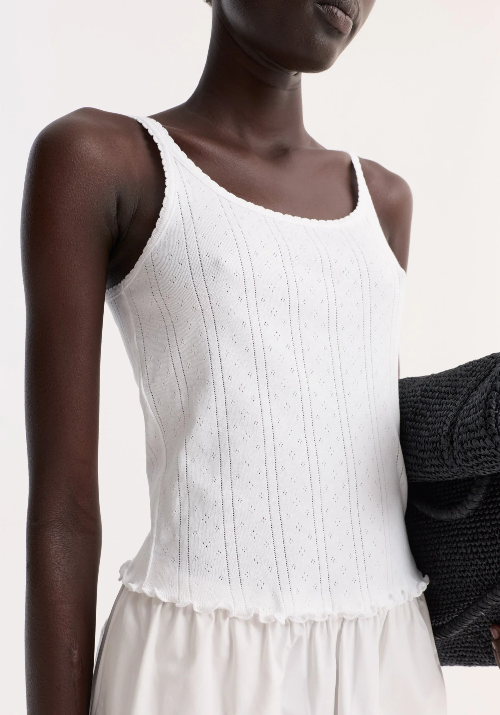 ROHE - Pointelle tank | off white - Image 2