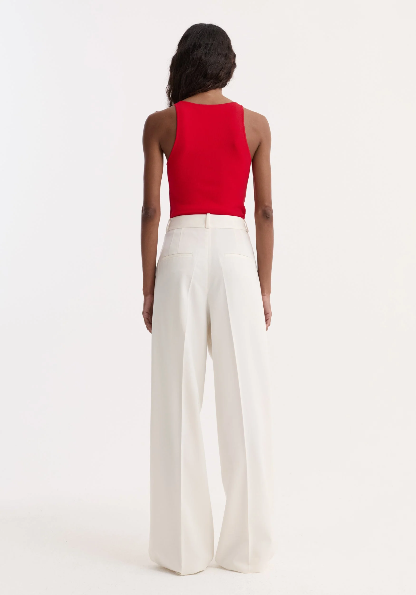 ROHE - Scoop neck knitted top | red - Image 5