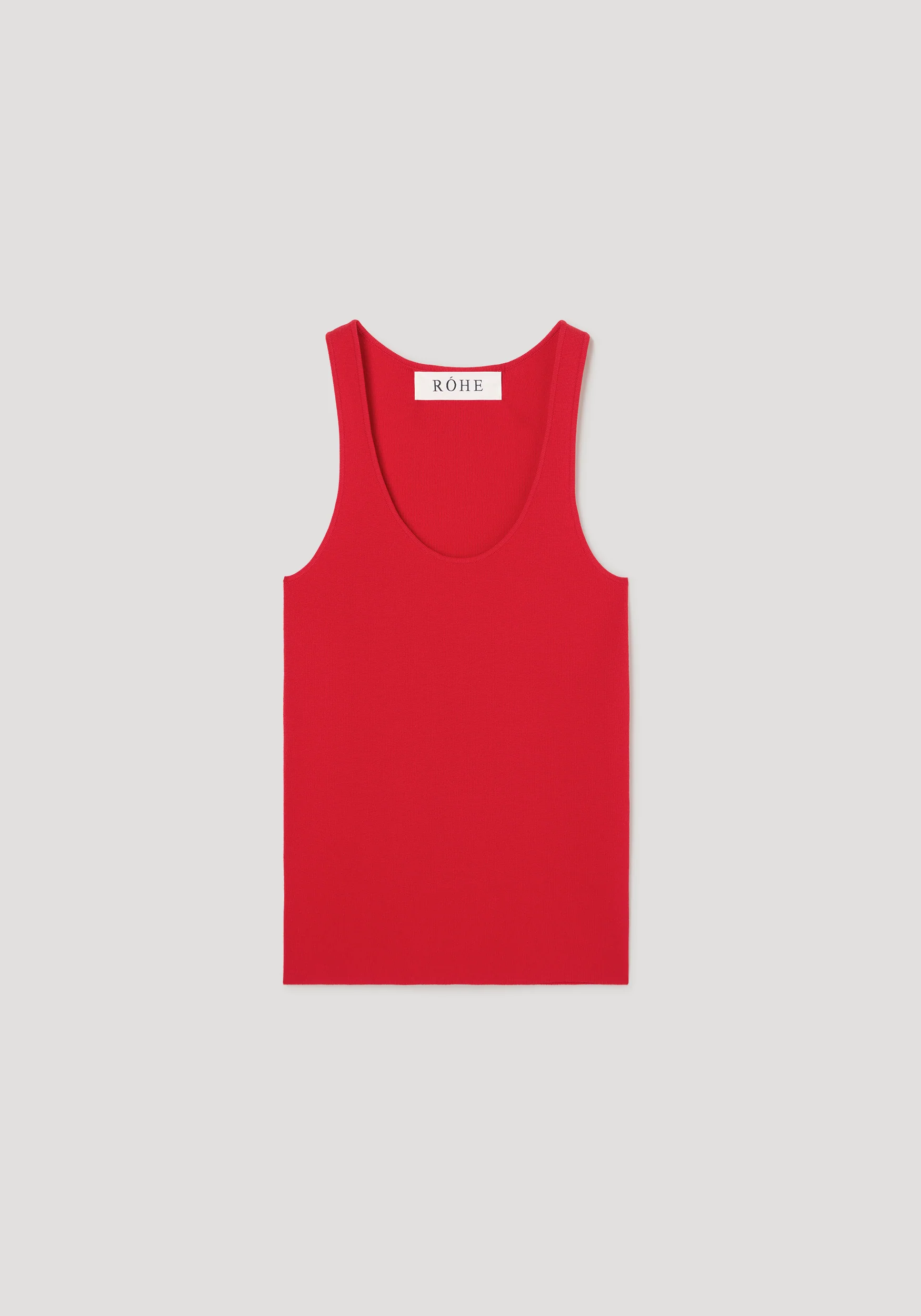 ROHE - Scoop neck knitted top | red - Image 6
