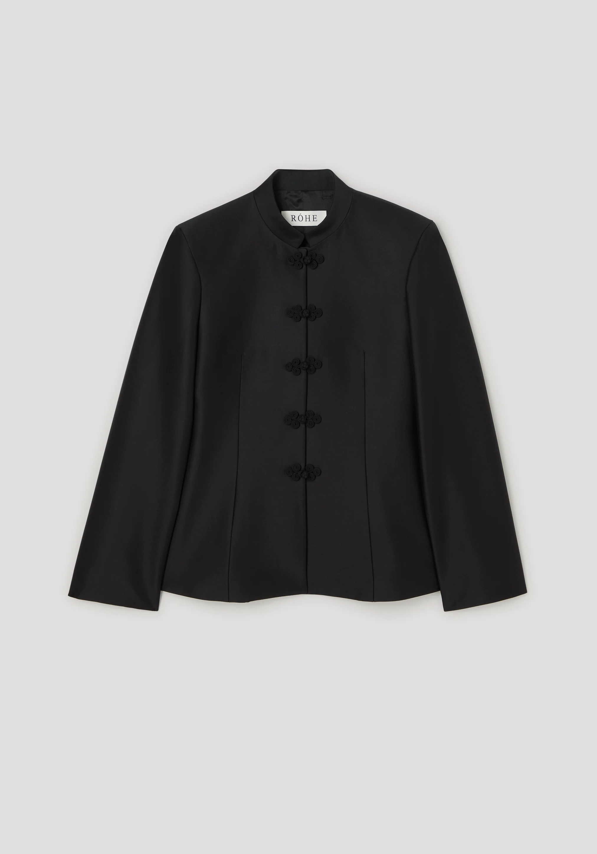 ROHE - Sculptural pankou closure blazer | black - Image 7