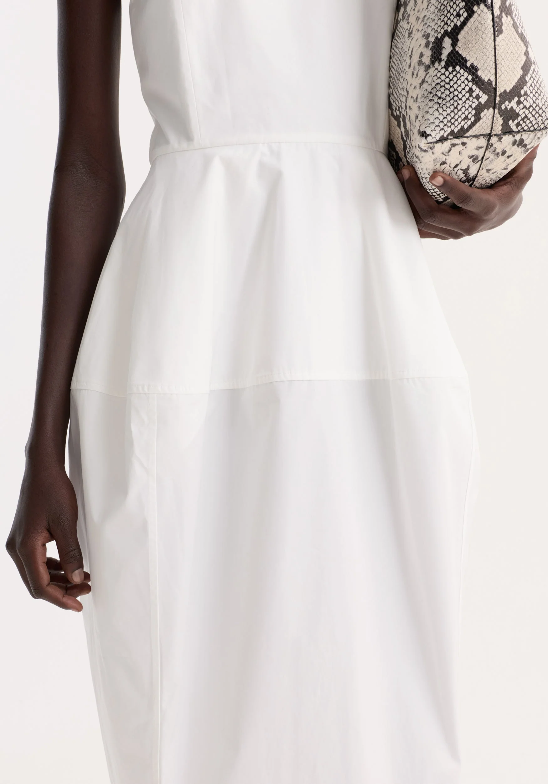 ROHE - Sculptural poplin dress | optic white - Image 3