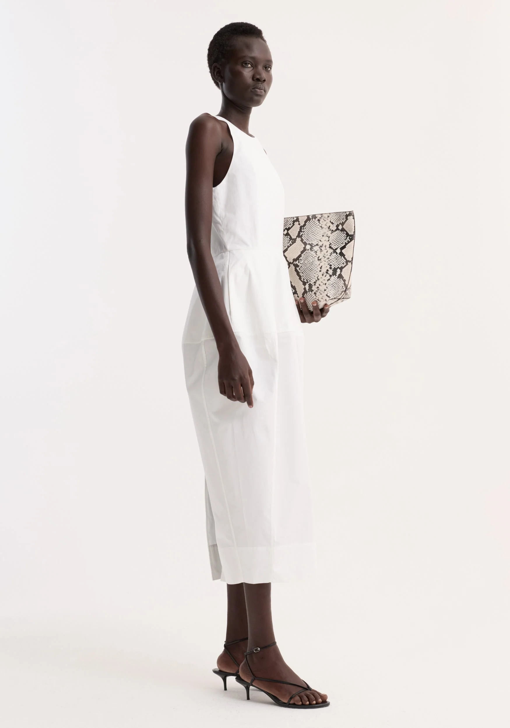 ROHE - Sculptural poplin dress | optic white - Image 4