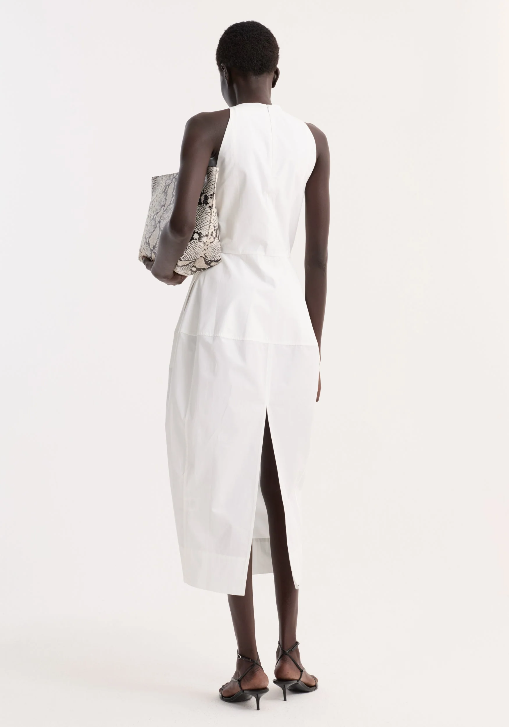 ROHE - Sculptural poplin dress | optic white - Image 5