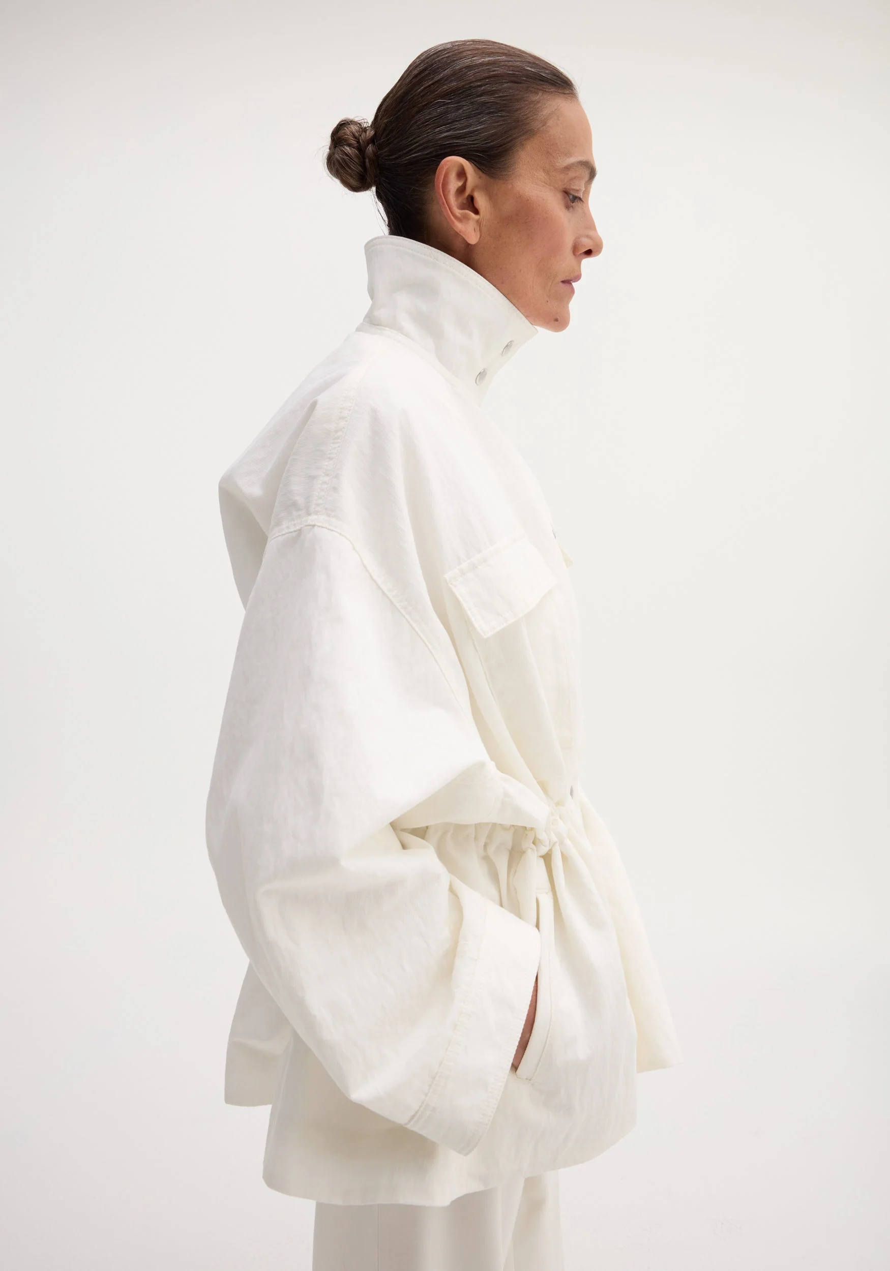 ROHE - Sculptural safari jacket | optic white - Image 2