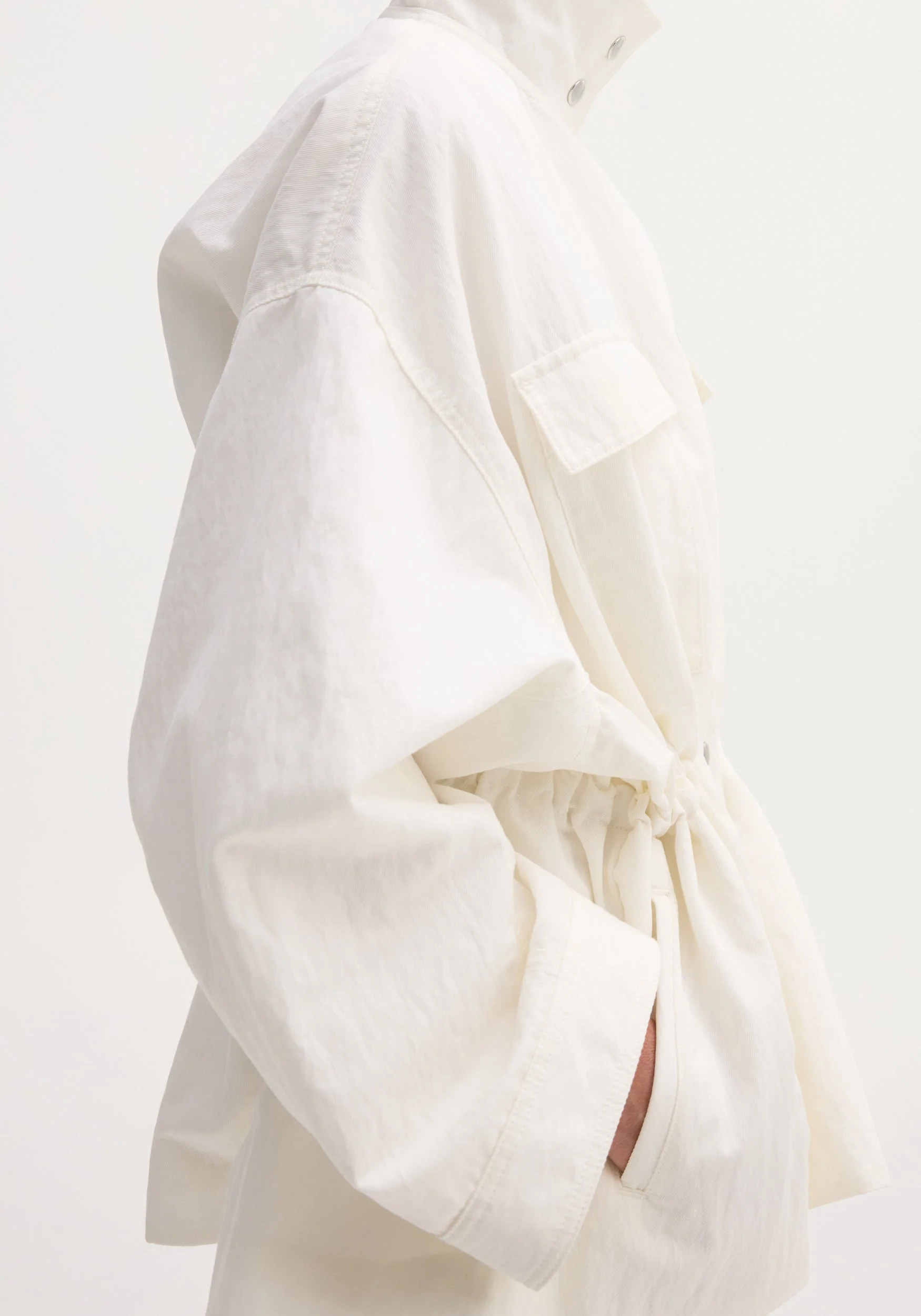 ROHE - Sculptural safari jacket | optic white - Image 4