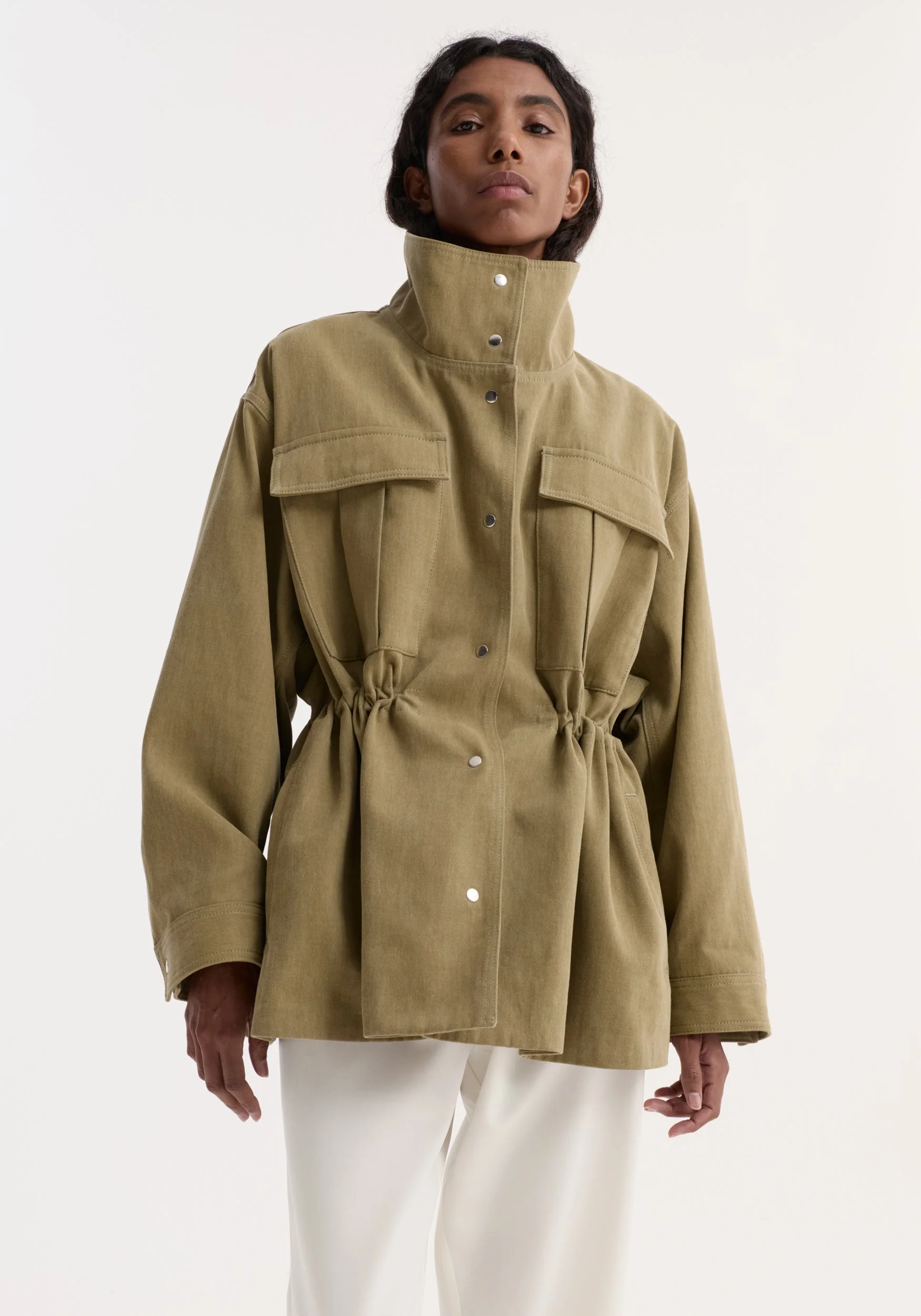 ROHE - Sculptural safari jacket | sage - Image 2